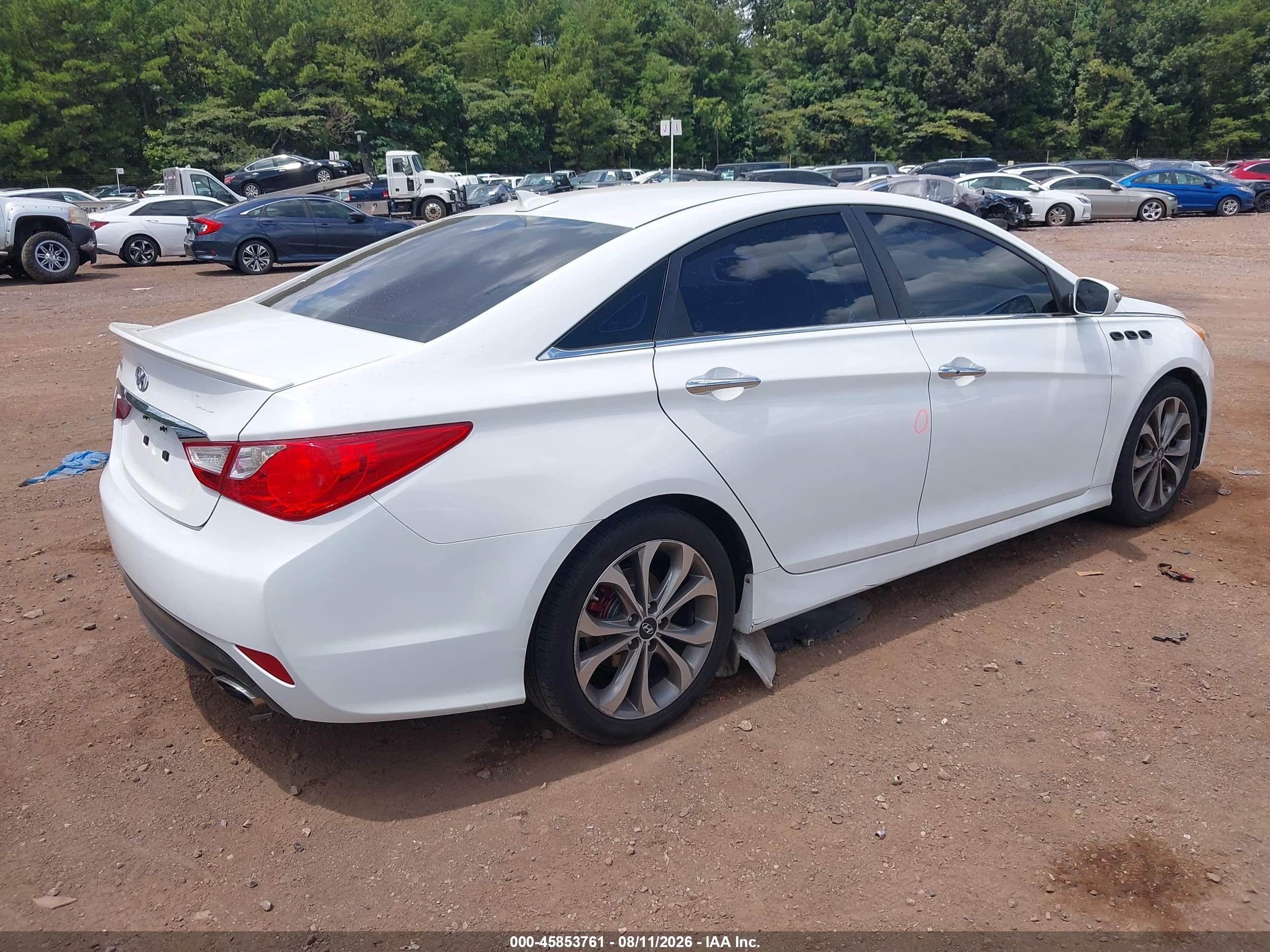 2014 Hyundai Sonata Se White vin: 5NPEC4AC2EH841499
