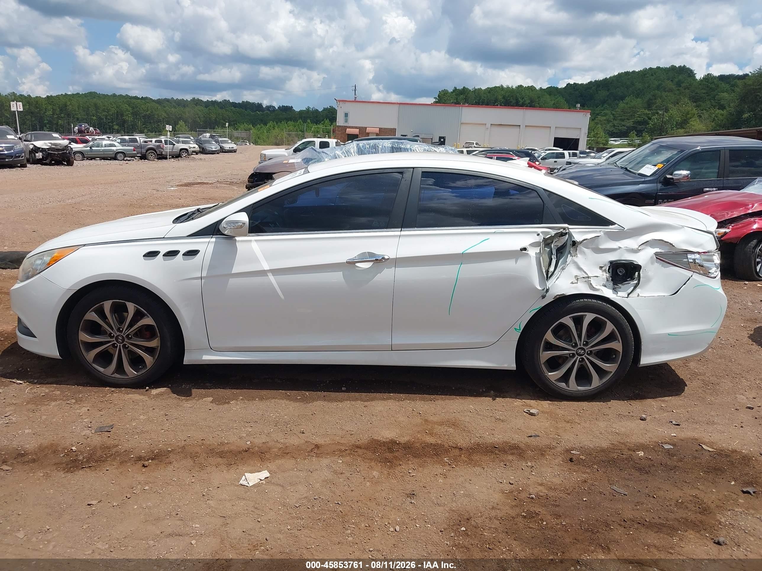 2014 Hyundai Sonata Se White vin: 5NPEC4AC2EH841499