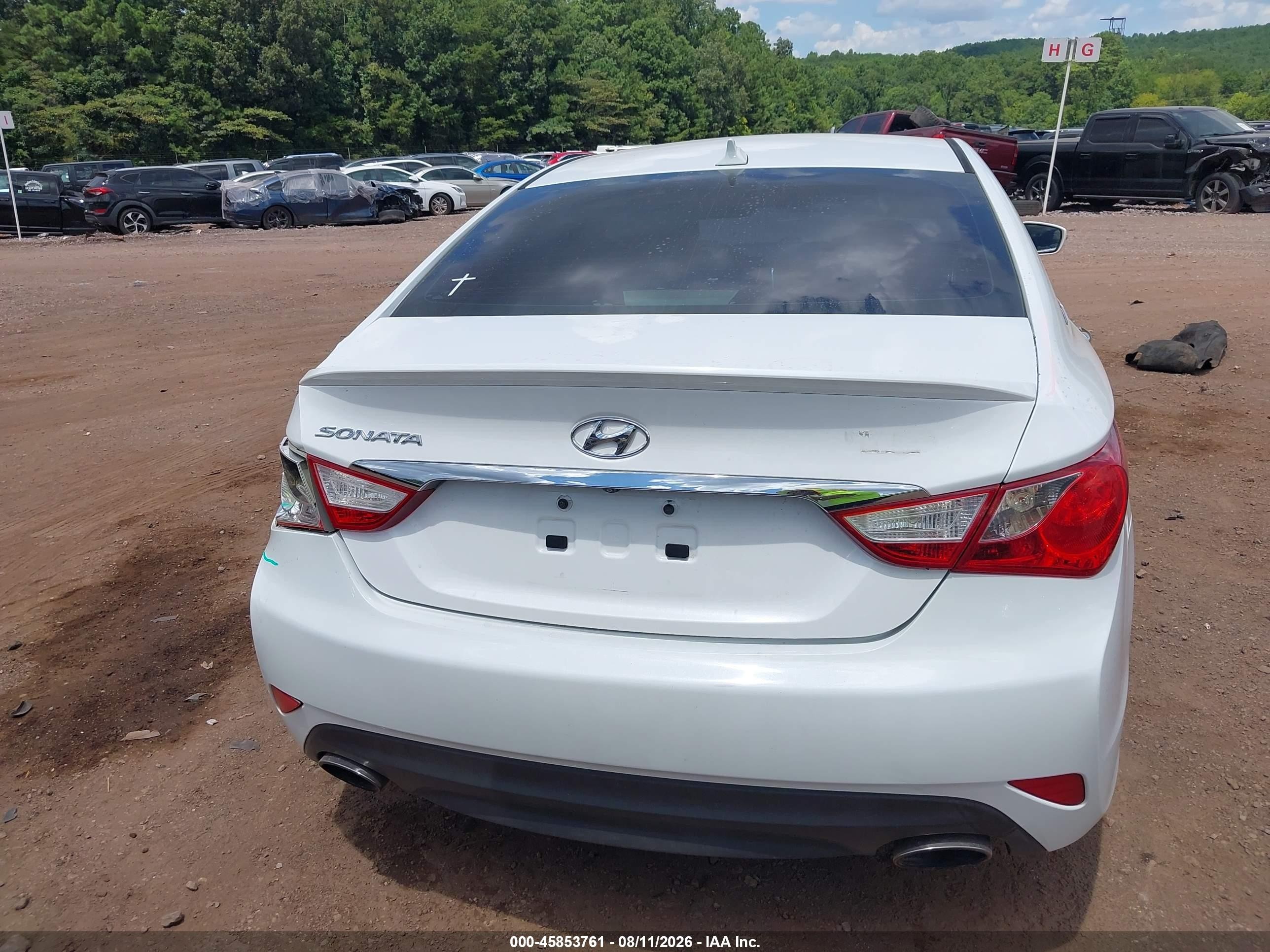 2014 Hyundai Sonata Se White vin: 5NPEC4AC2EH841499
