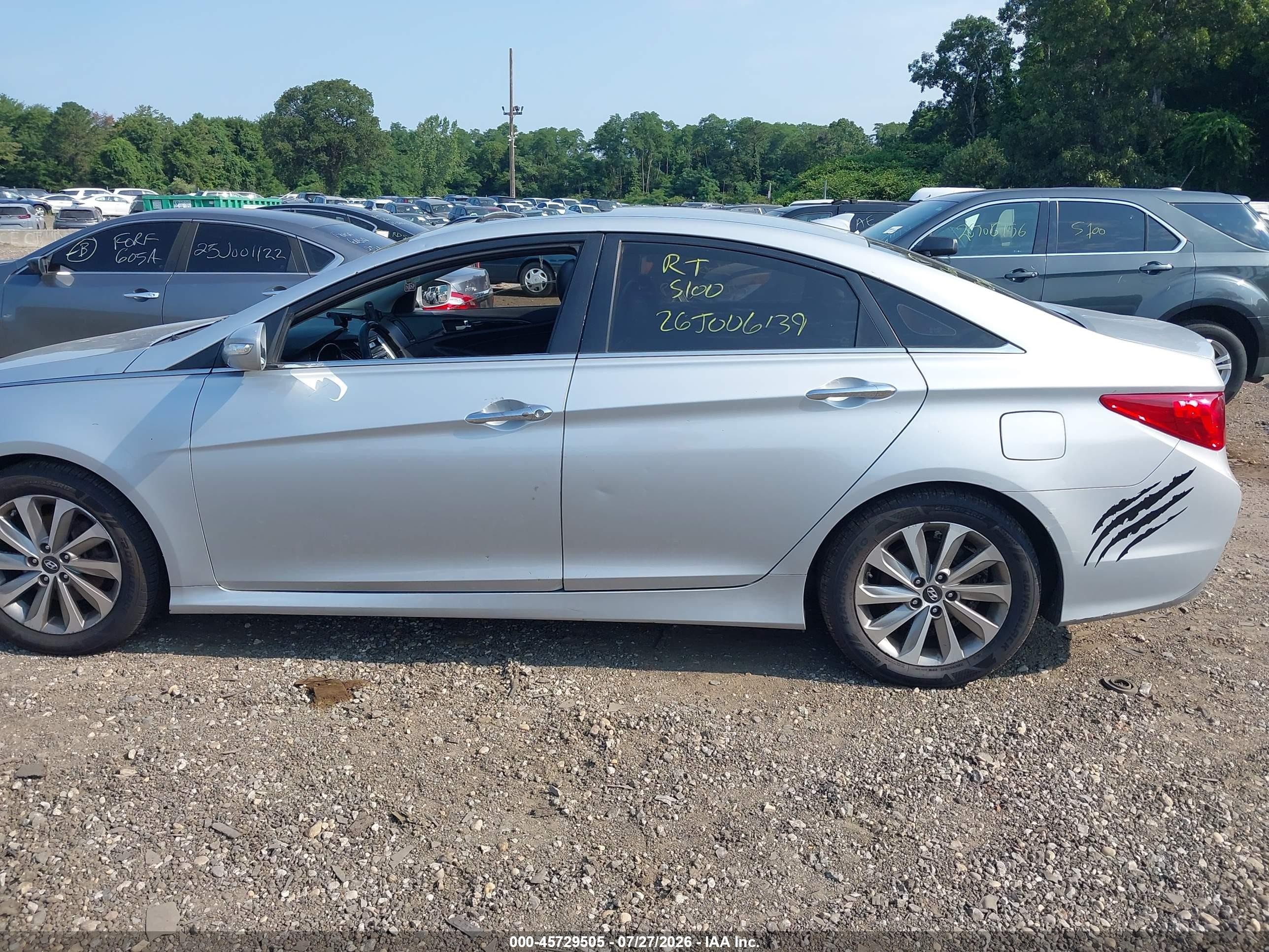 2014 Hyundai Sonata Limited Серый vin: 5NPEC4AC2EH852633