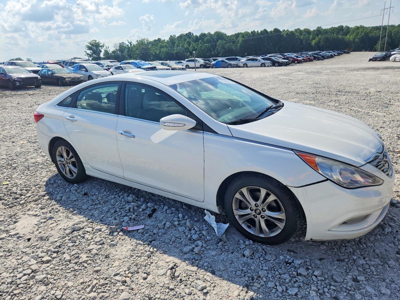 2011 Hyundai Sonata Limited White vin: 5NPEC4AC3BH039703