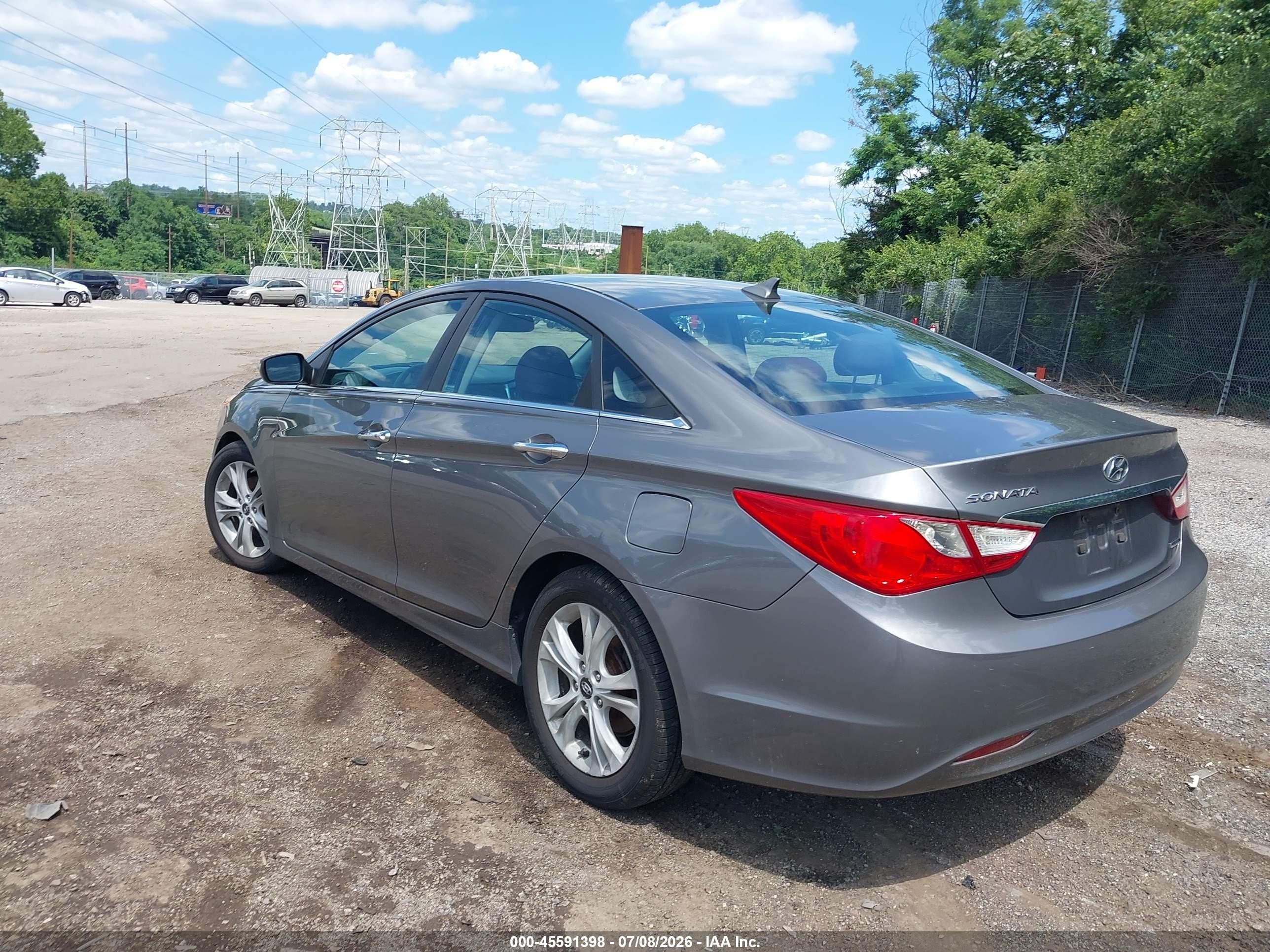 2011 Hyundai Sonata Limited Gray vin: 5NPEC4AC3BH044576
