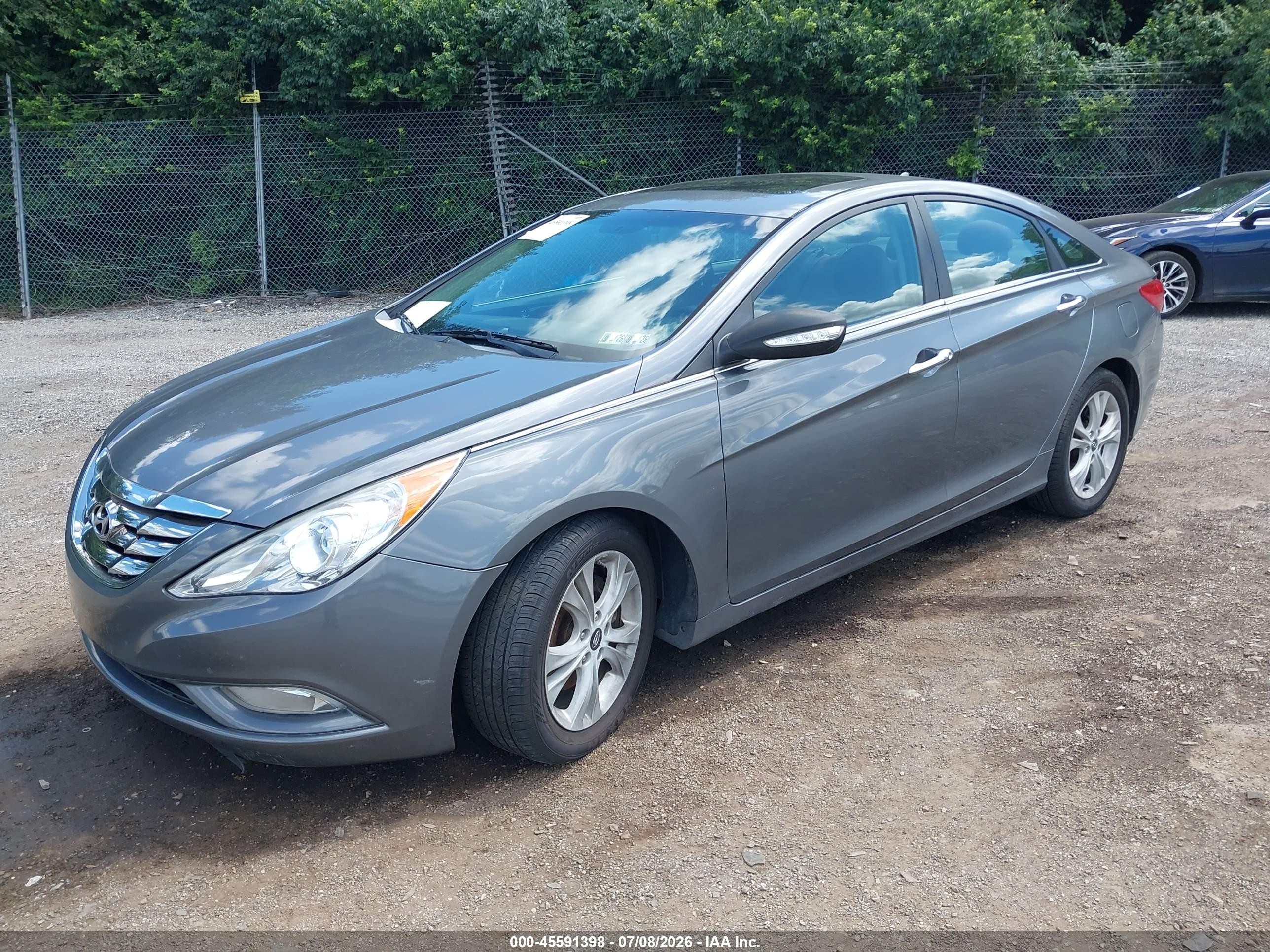 2011 Hyundai Sonata Limited Gray vin: 5NPEC4AC3BH044576