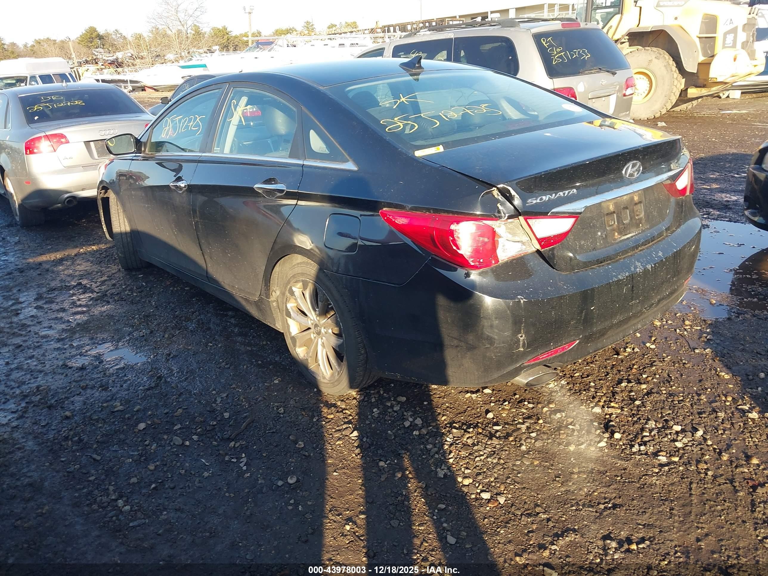 2011 Hyundai Sonata Se Черный vin: 5NPEC4AC3BH066125