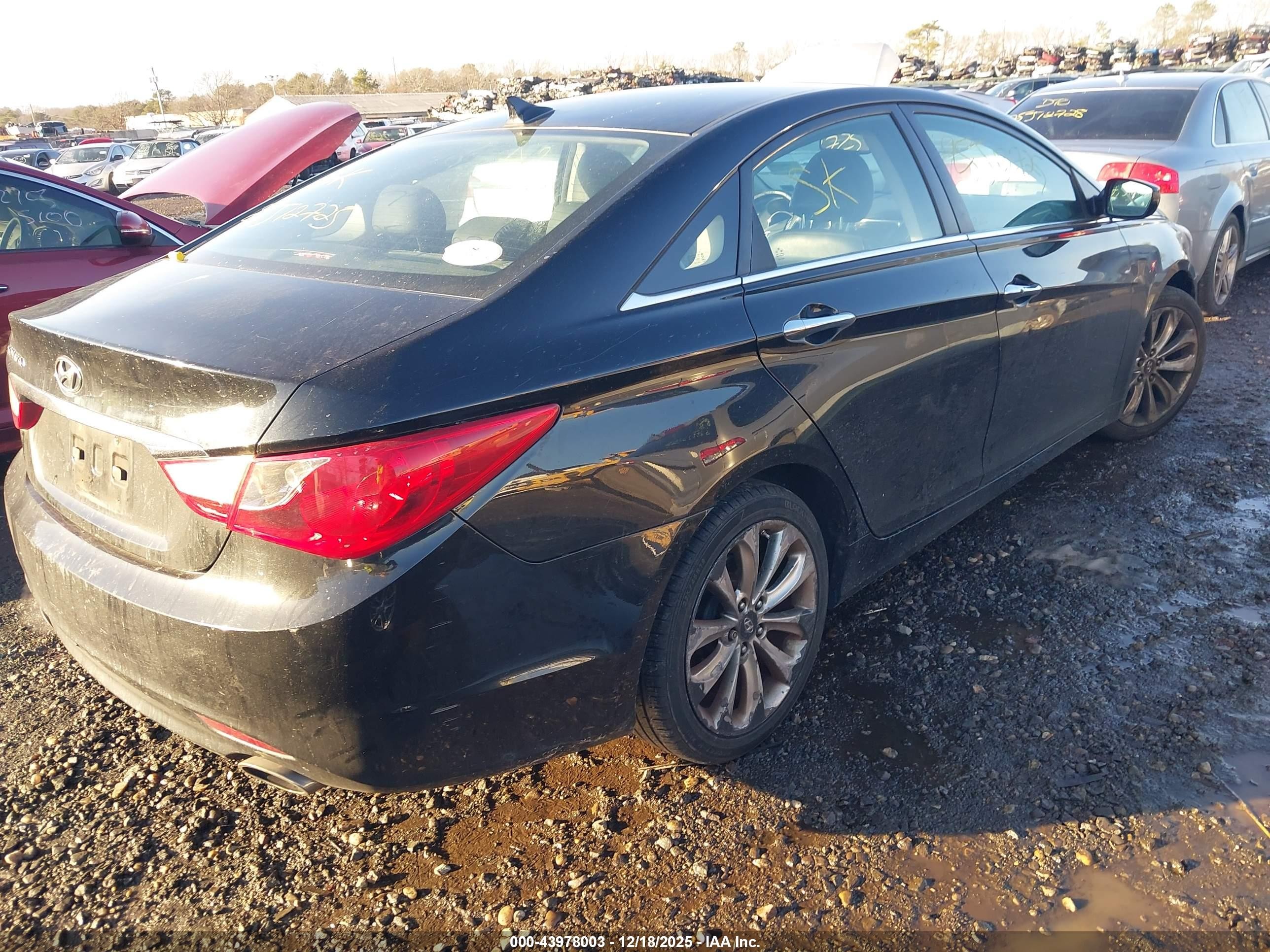 2011 Hyundai Sonata Se Черный vin: 5NPEC4AC3BH066125