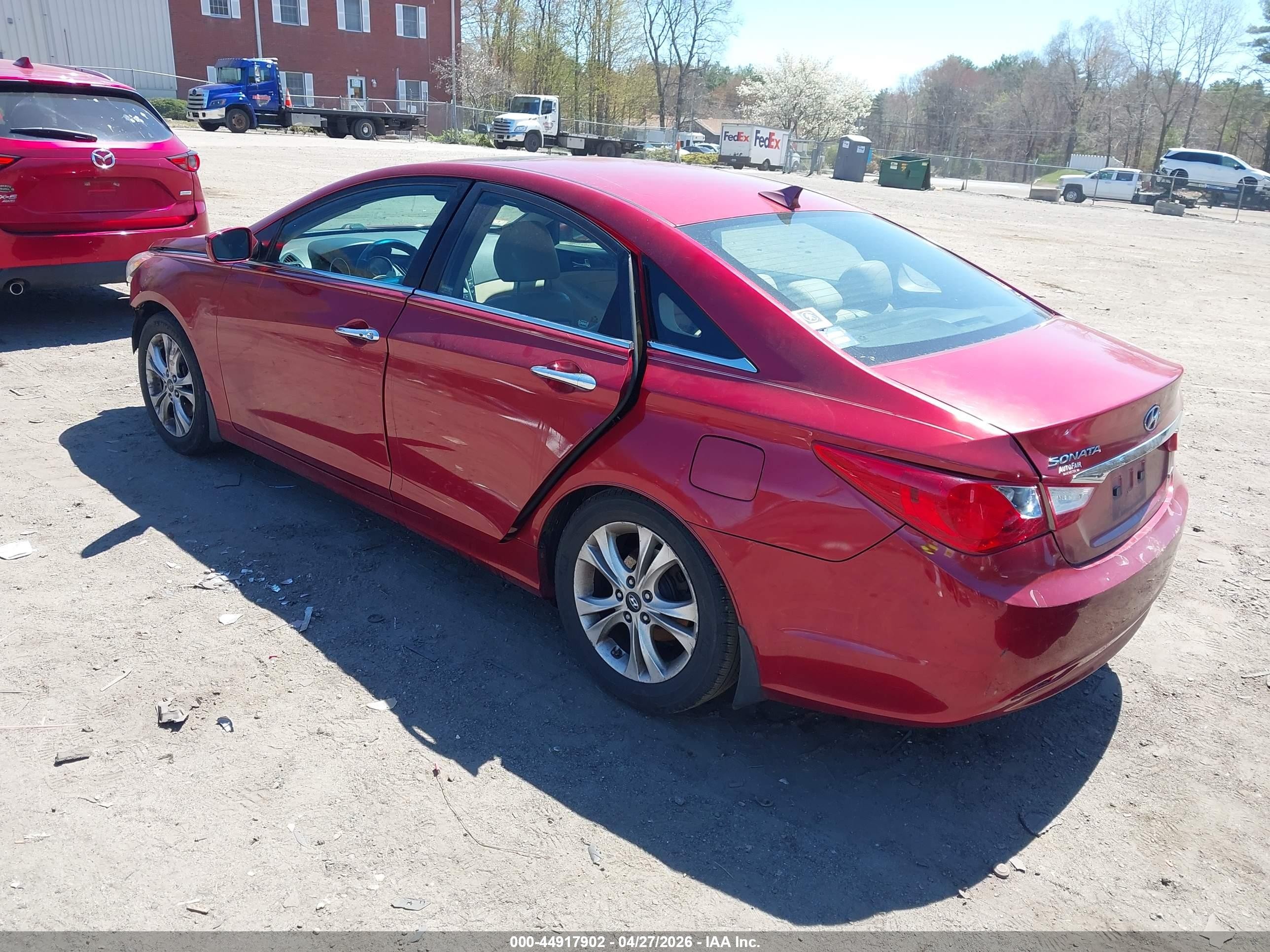 2011 Hyundai Sonata Limited Red vin: 5NPEC4AC3BH110625