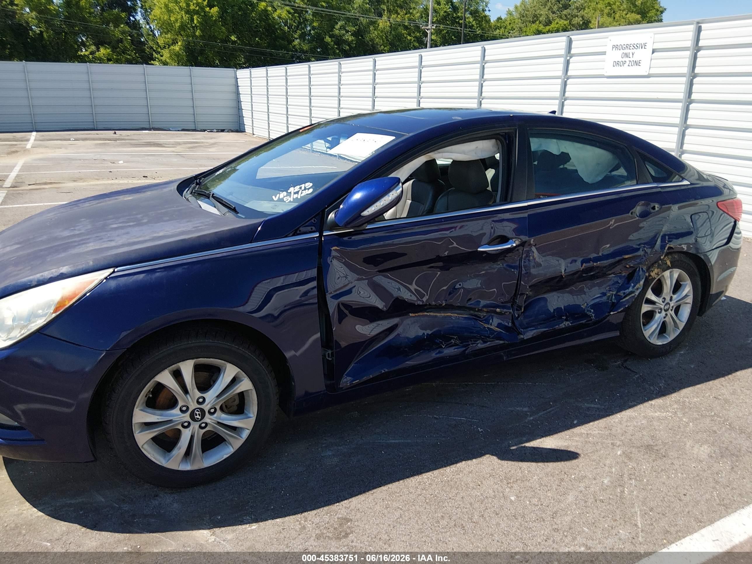 2011 Hyundai Sonata Limited Blue vin: 5NPEC4AC3BH119275