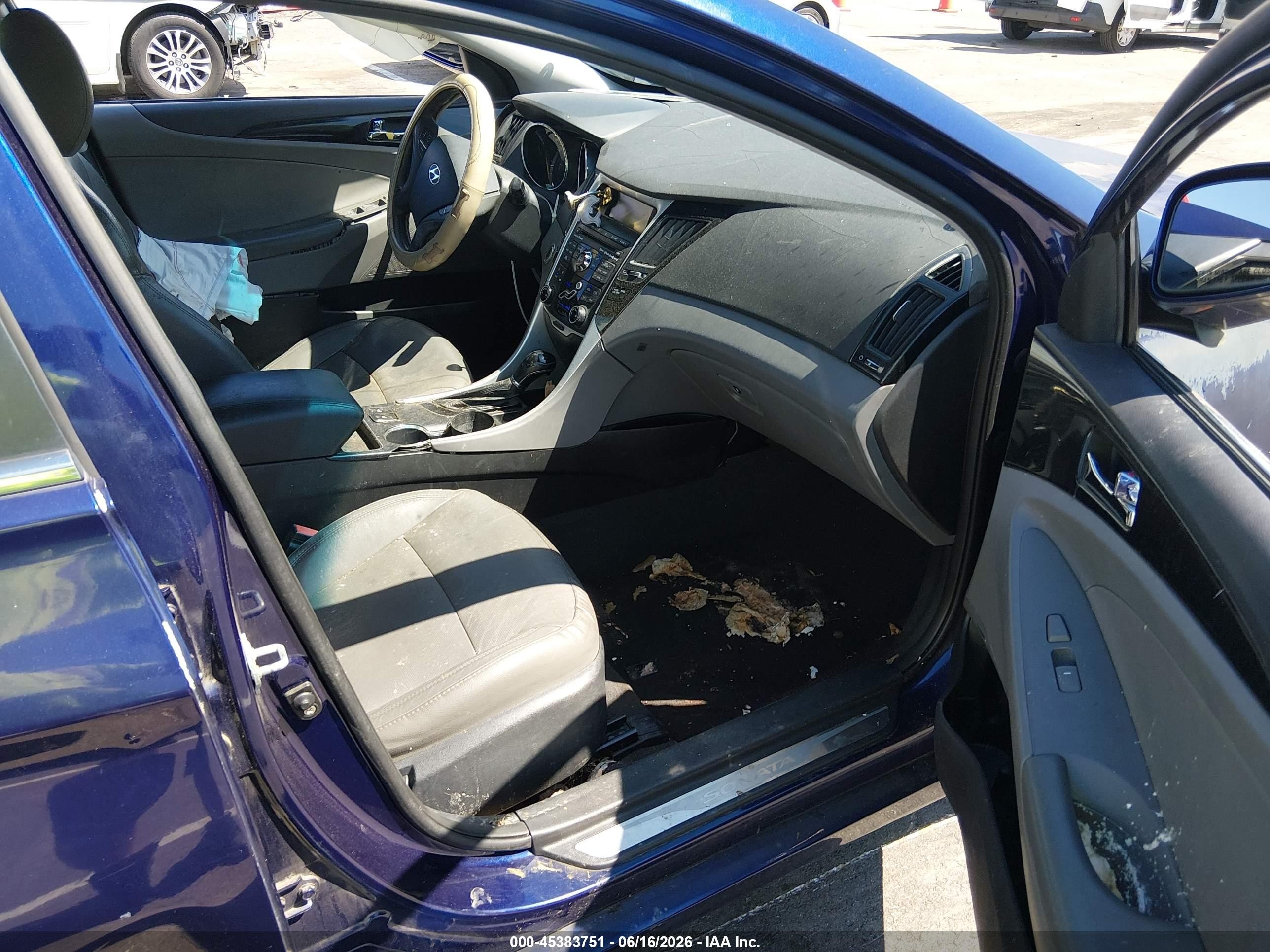 2011 Hyundai Sonata Limited Blue vin: 5NPEC4AC3BH119275