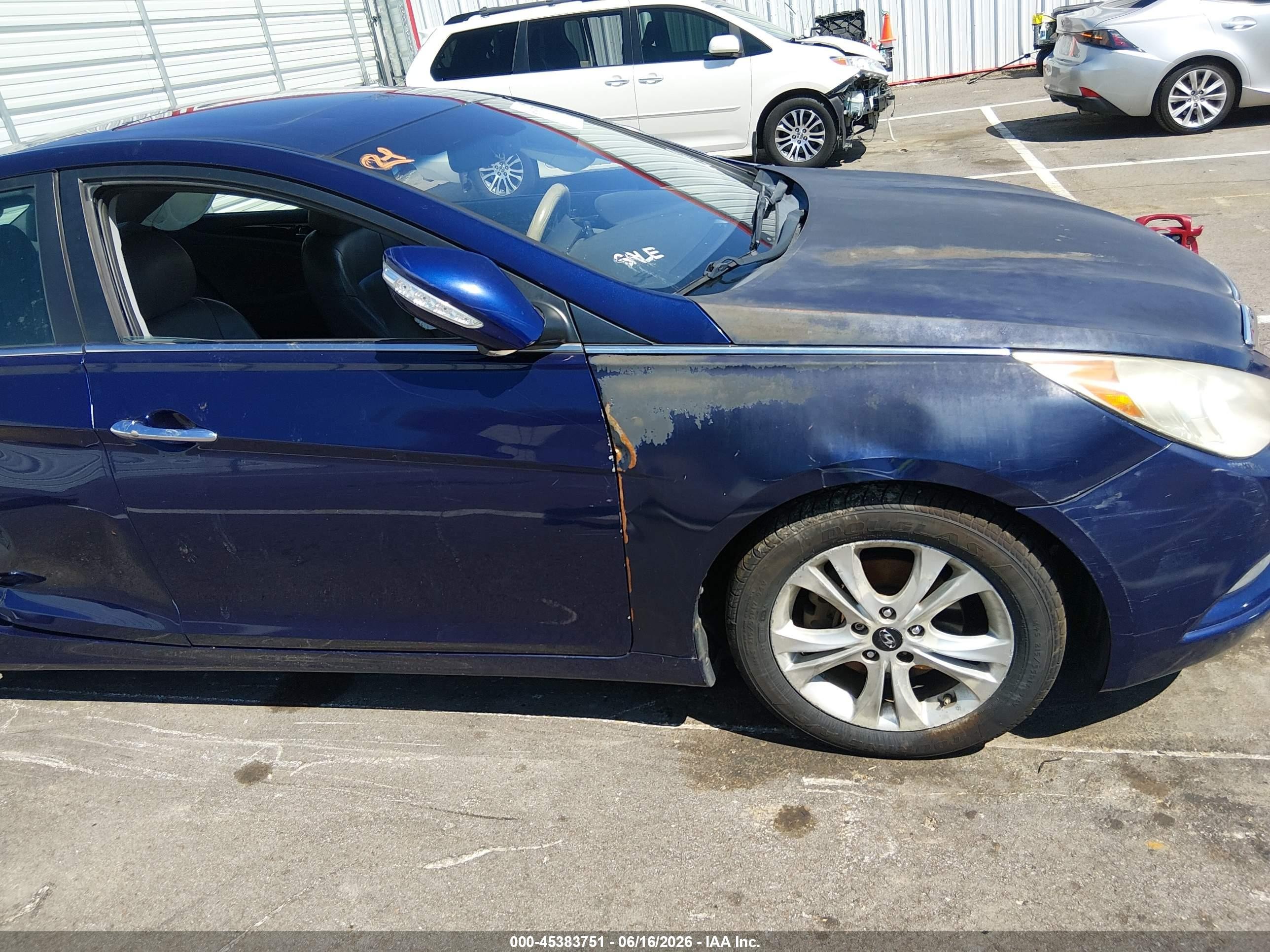2011 Hyundai Sonata Limited Blue vin: 5NPEC4AC3BH119275