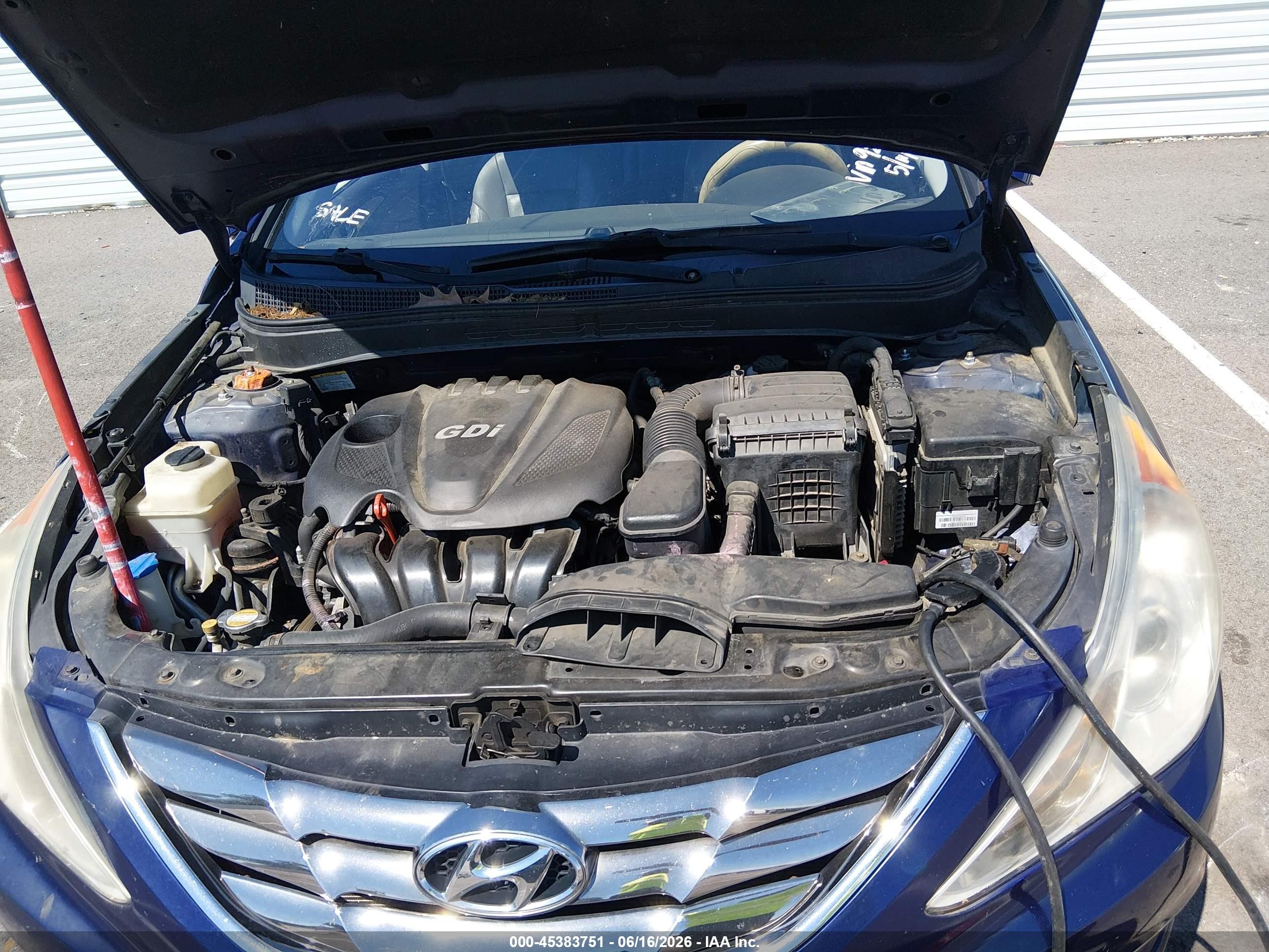 2011 Hyundai Sonata Limited Blue vin: 5NPEC4AC3BH119275