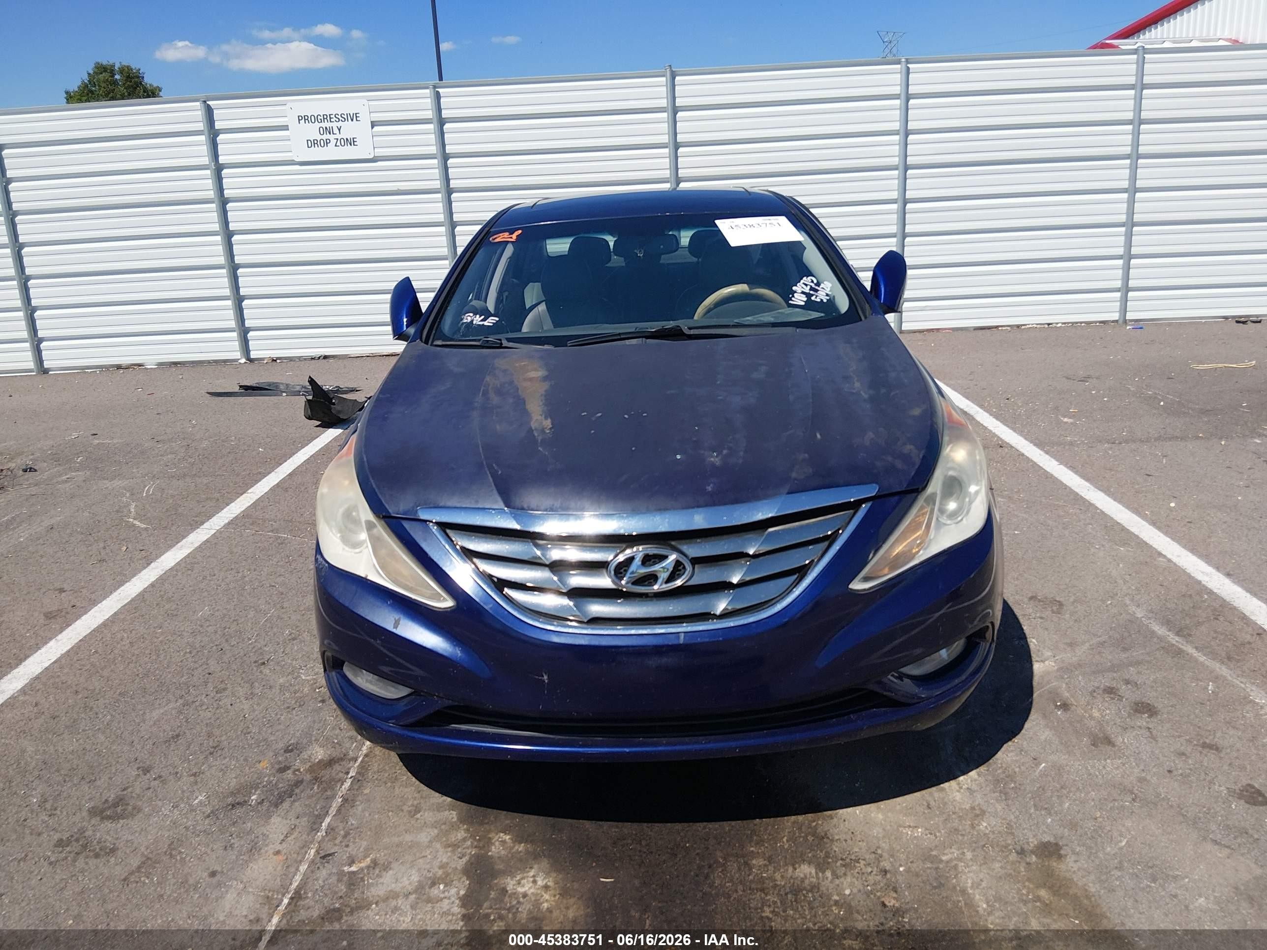 2011 Hyundai Sonata Limited Blue vin: 5NPEC4AC3BH119275