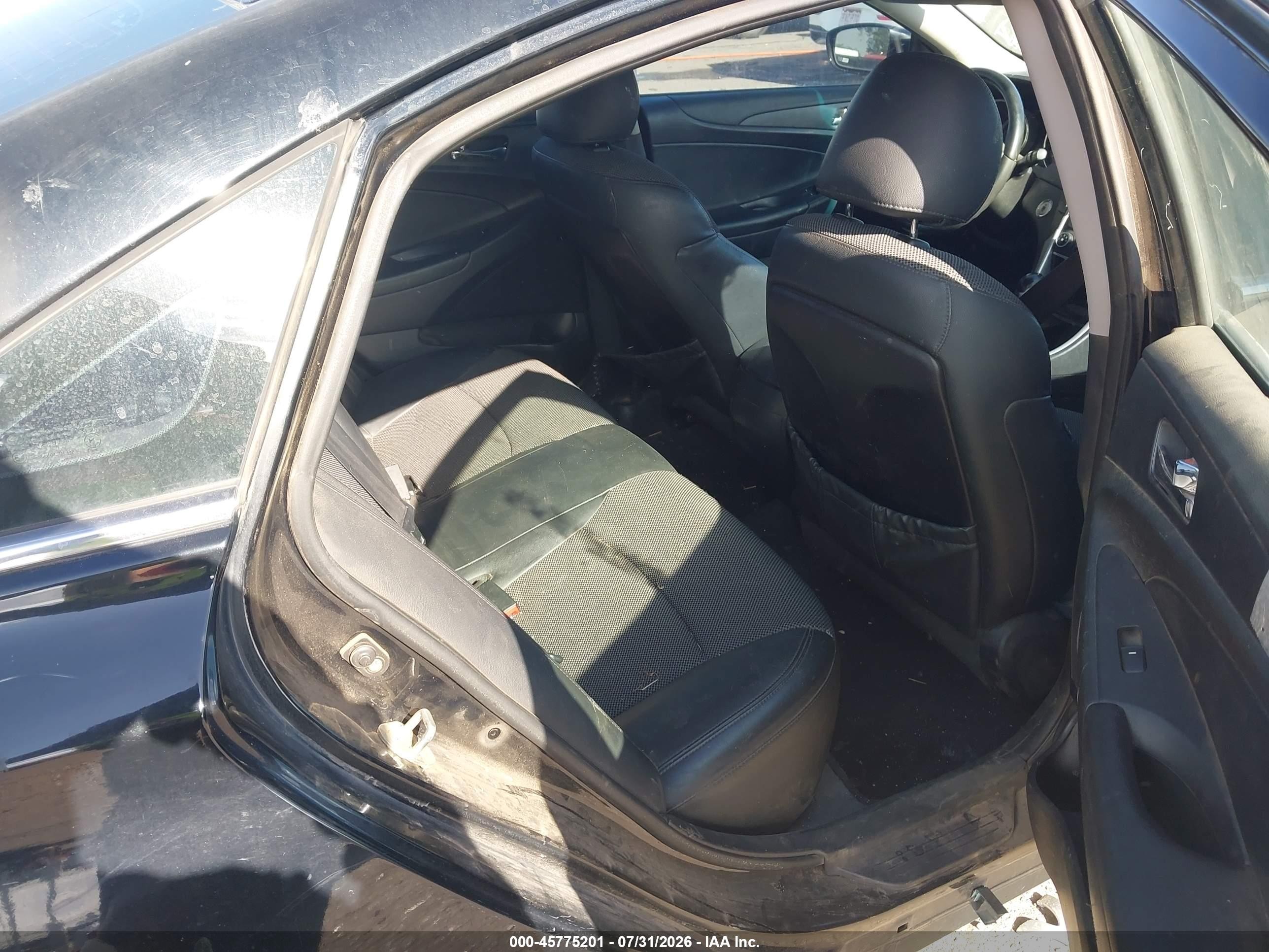 2011 Hyundai Sonata Se Black vin: 5NPEC4AC3BH159176