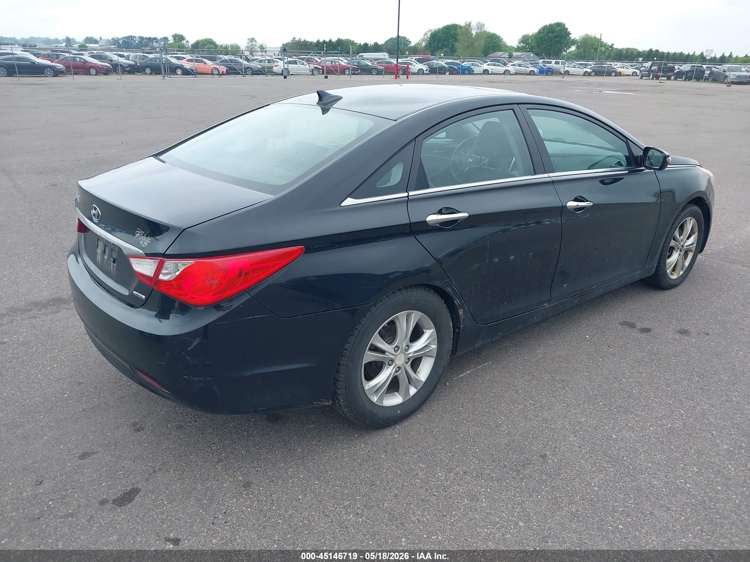 2011 Hyundai Sonata Limited Black vin: 5NPEC4AC3BH163521