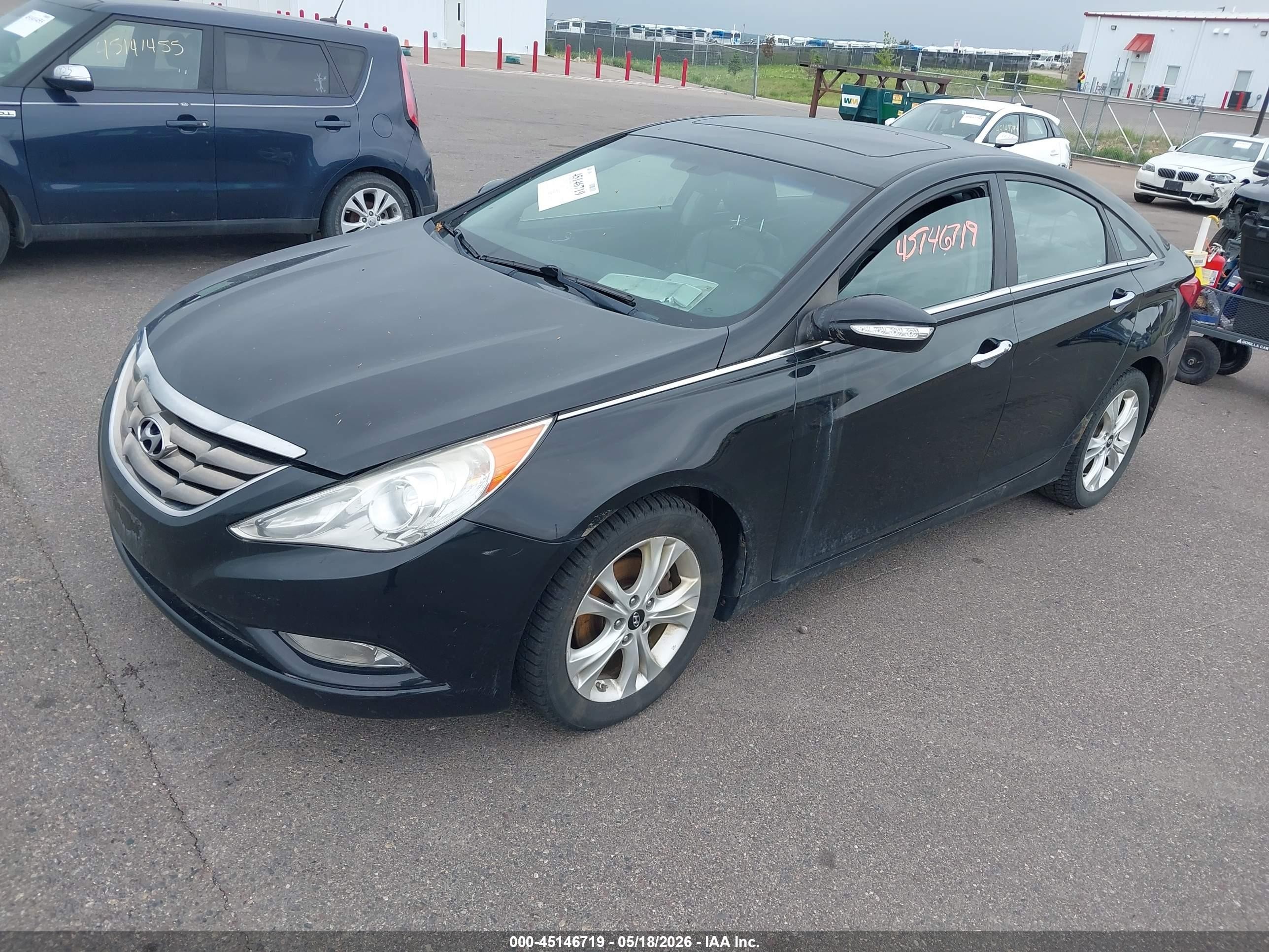 2011 Hyundai Sonata Limited Black vin: 5NPEC4AC3BH163521