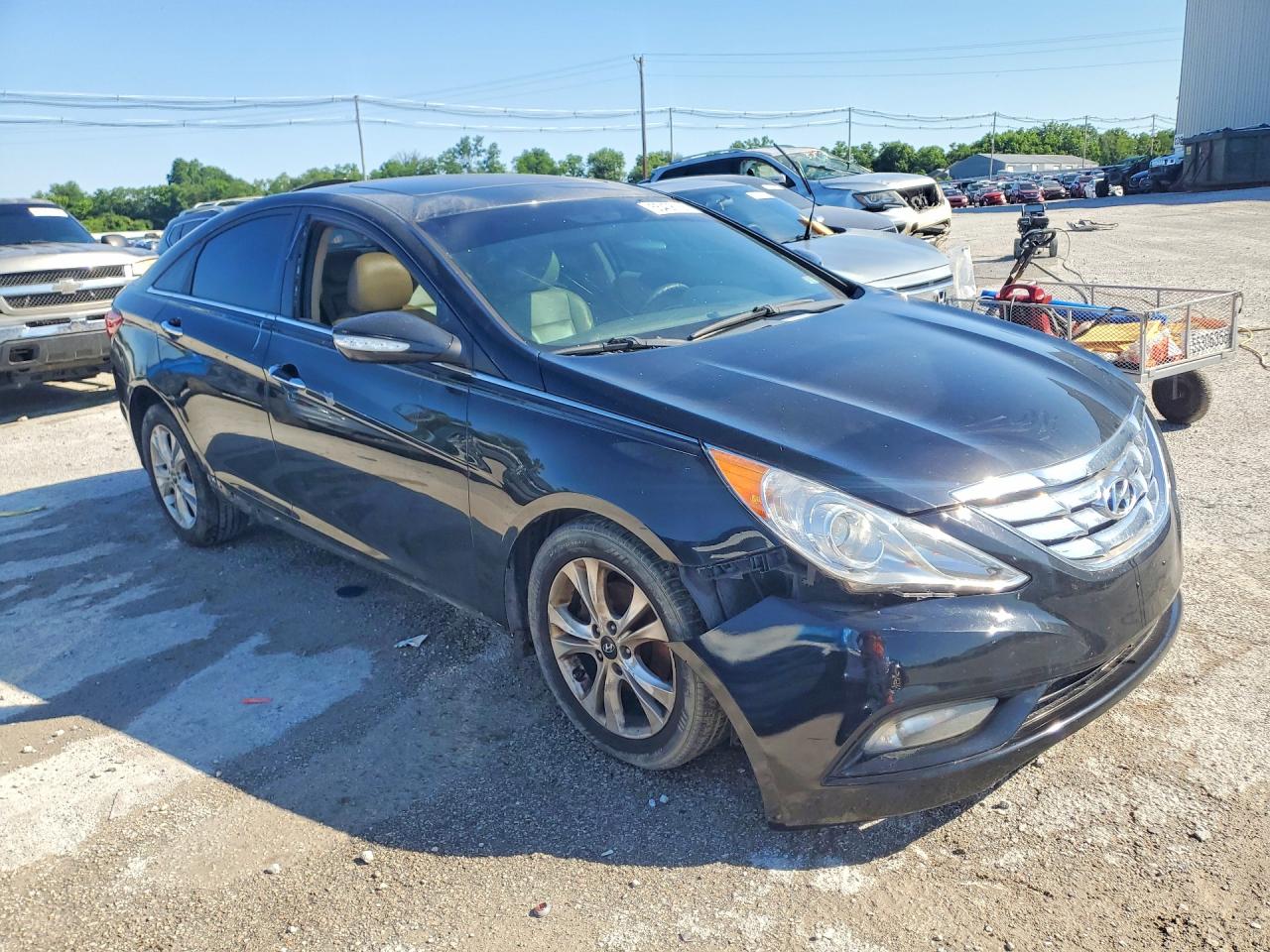 2011 Hyundai Sonata Limited Черный vin: 5NPEC4AC3BH166631