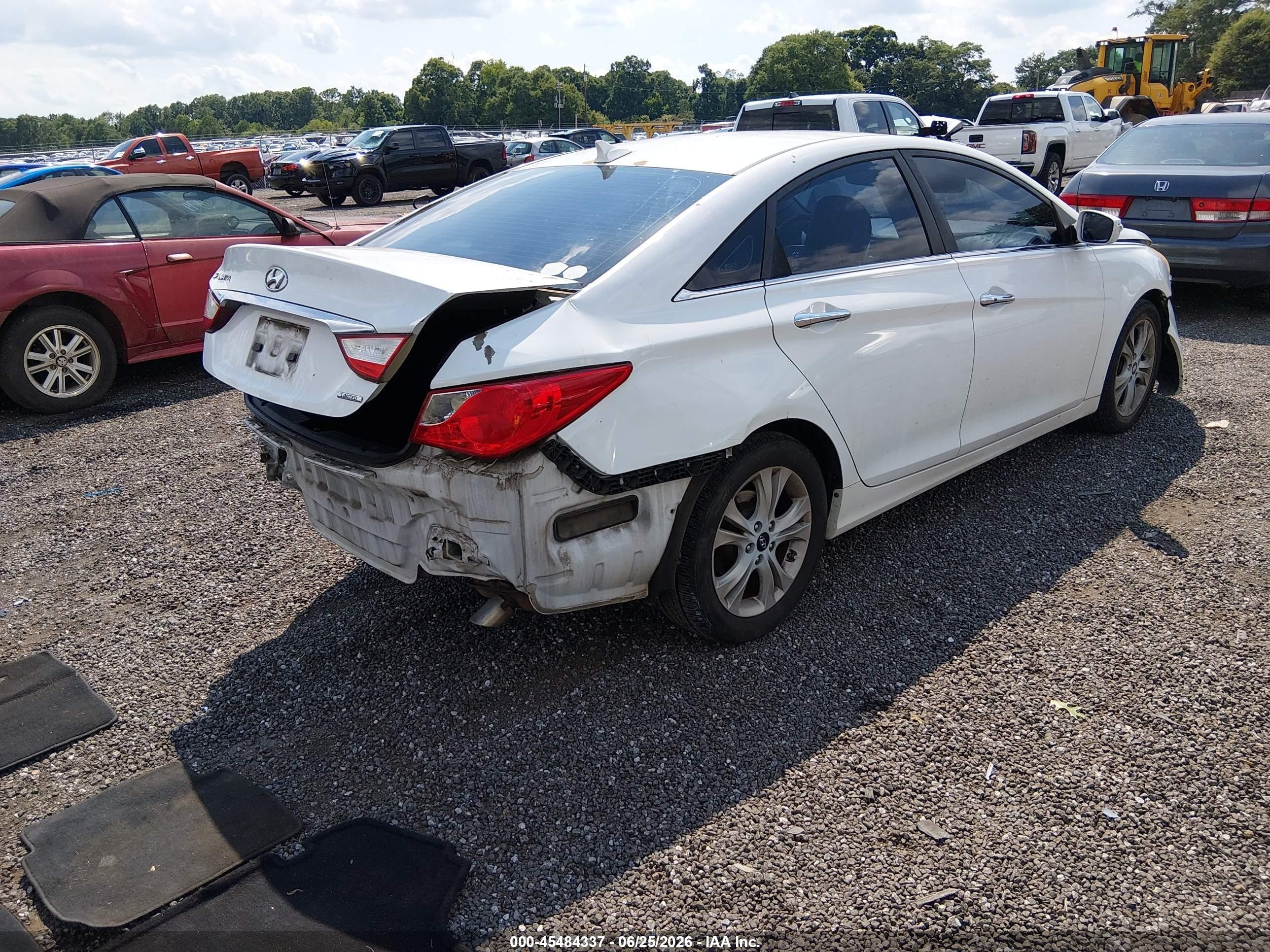 2011 Hyundai Sonata Limited White vin: 5NPEC4AC3BH168248