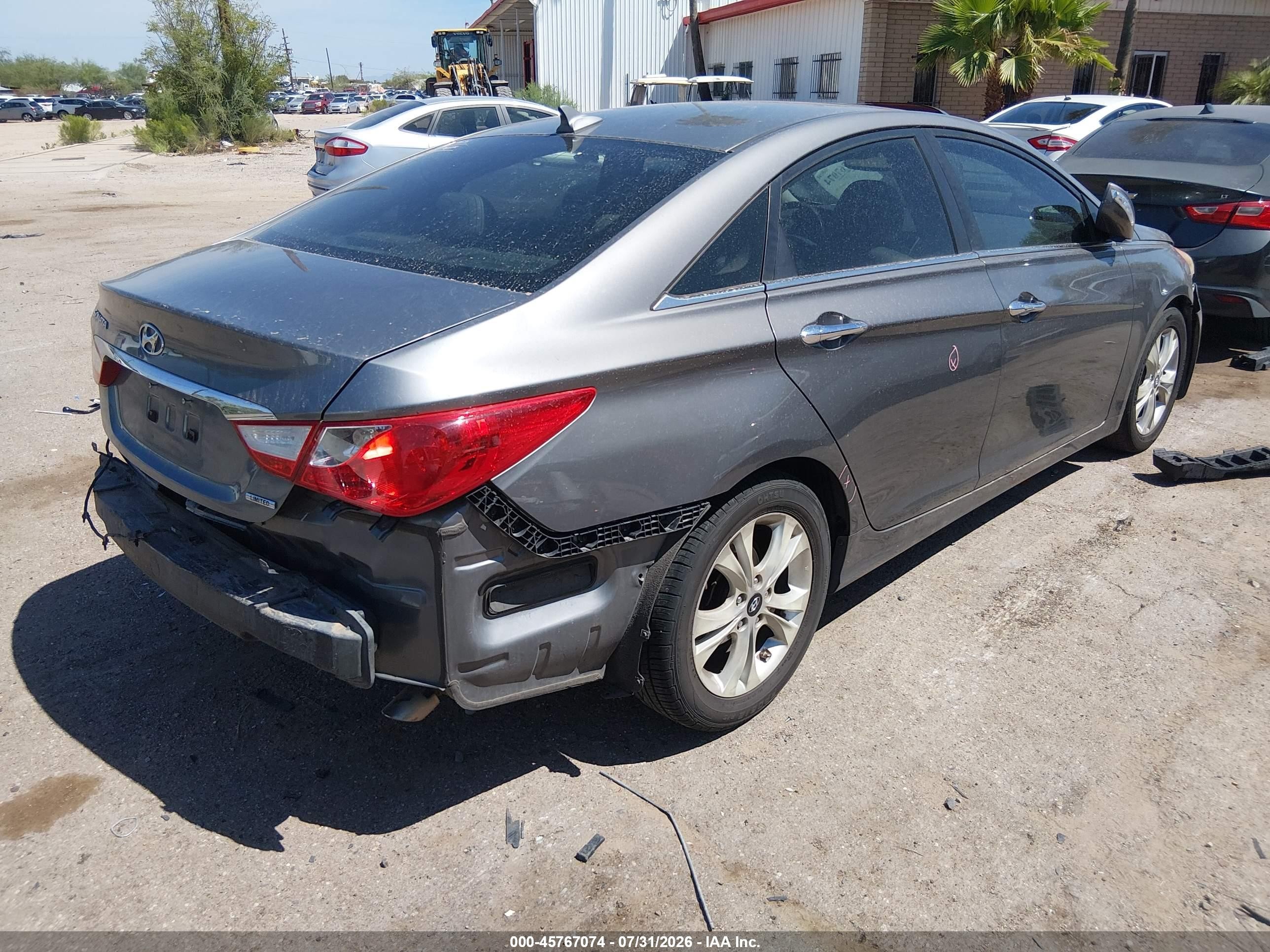 2011 Hyundai Sonata Limited Gray vin: 5NPEC4AC3BH226231