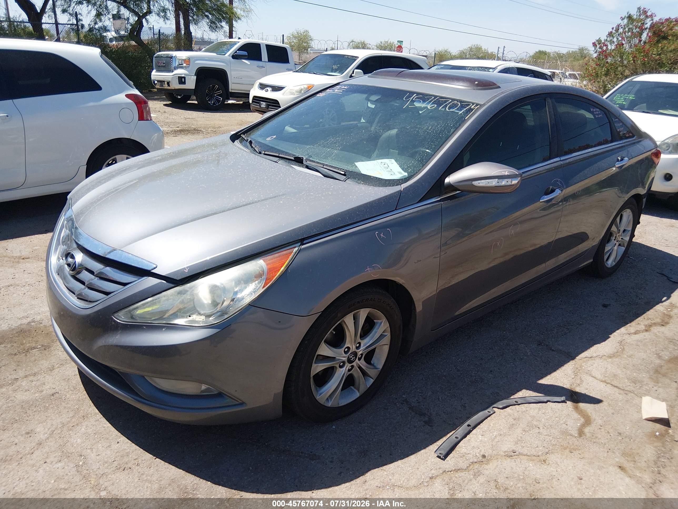 2011 Hyundai Sonata Limited Gray vin: 5NPEC4AC3BH226231