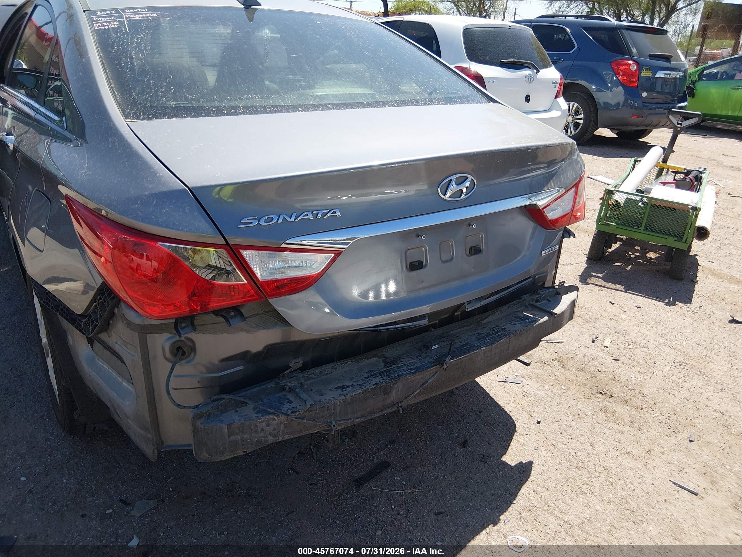 2011 Hyundai Sonata Limited Gray vin: 5NPEC4AC3BH226231