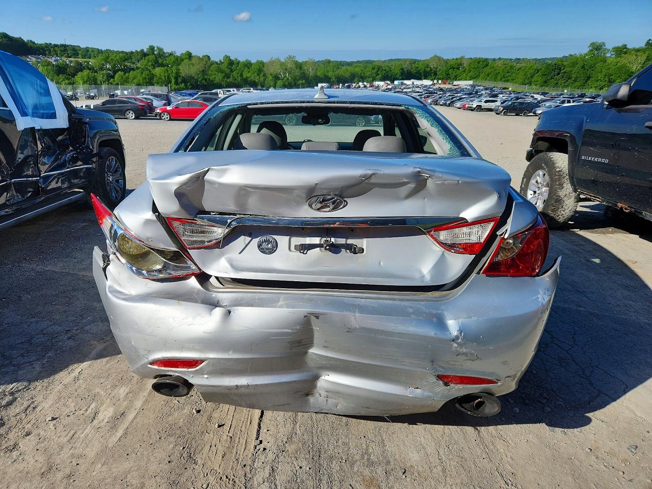 2011 Hyundai Sonata Se Silver vin: 5NPEC4AC3BH277499