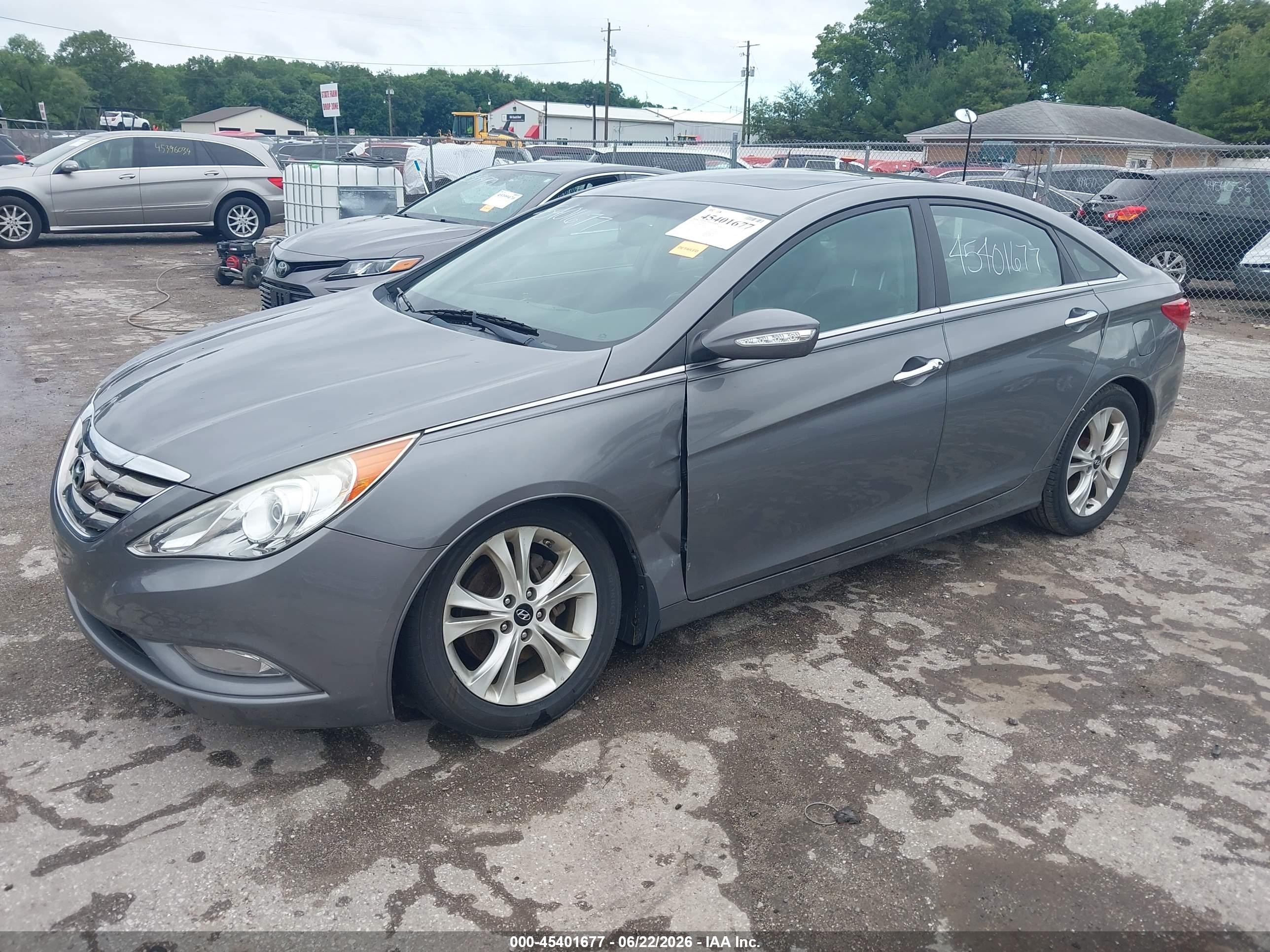2011 Hyundai Sonata Limited Серый vin: 5NPEC4AC3BH302854