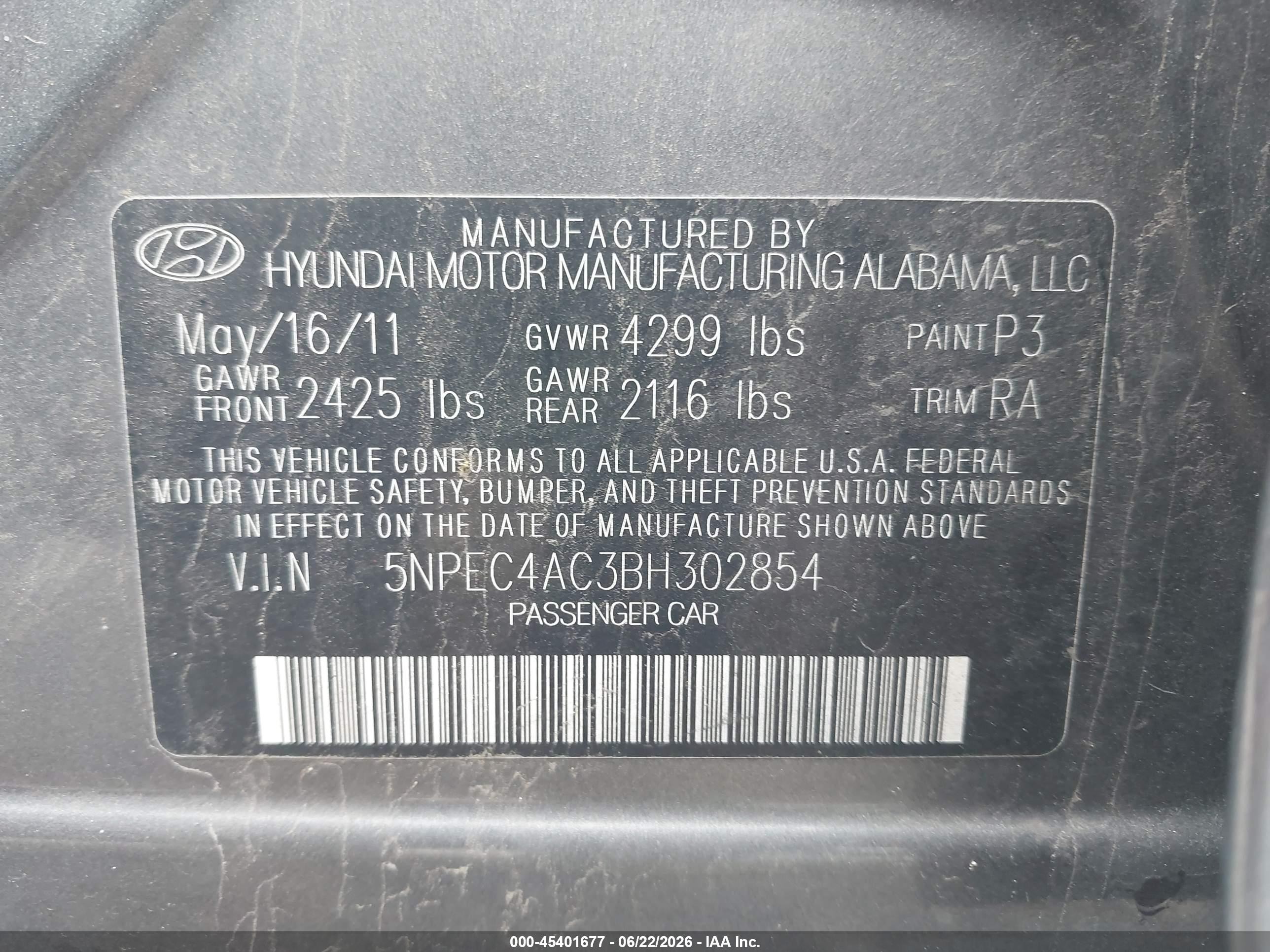 2011 Hyundai Sonata Limited Серый vin: 5NPEC4AC3BH302854