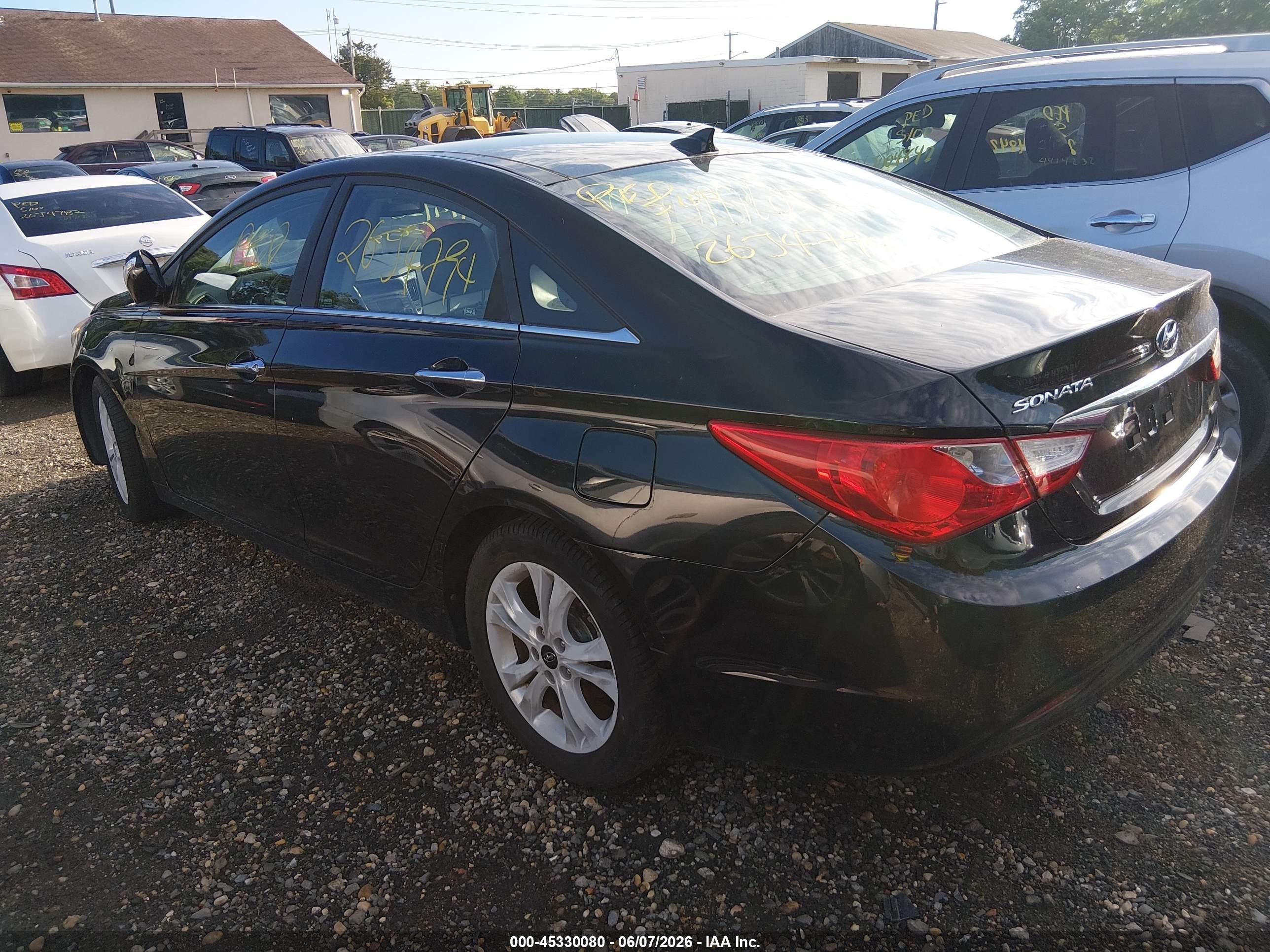 2012 Hyundai Sonata Limited Black vin: 5NPEC4AC3CH313595