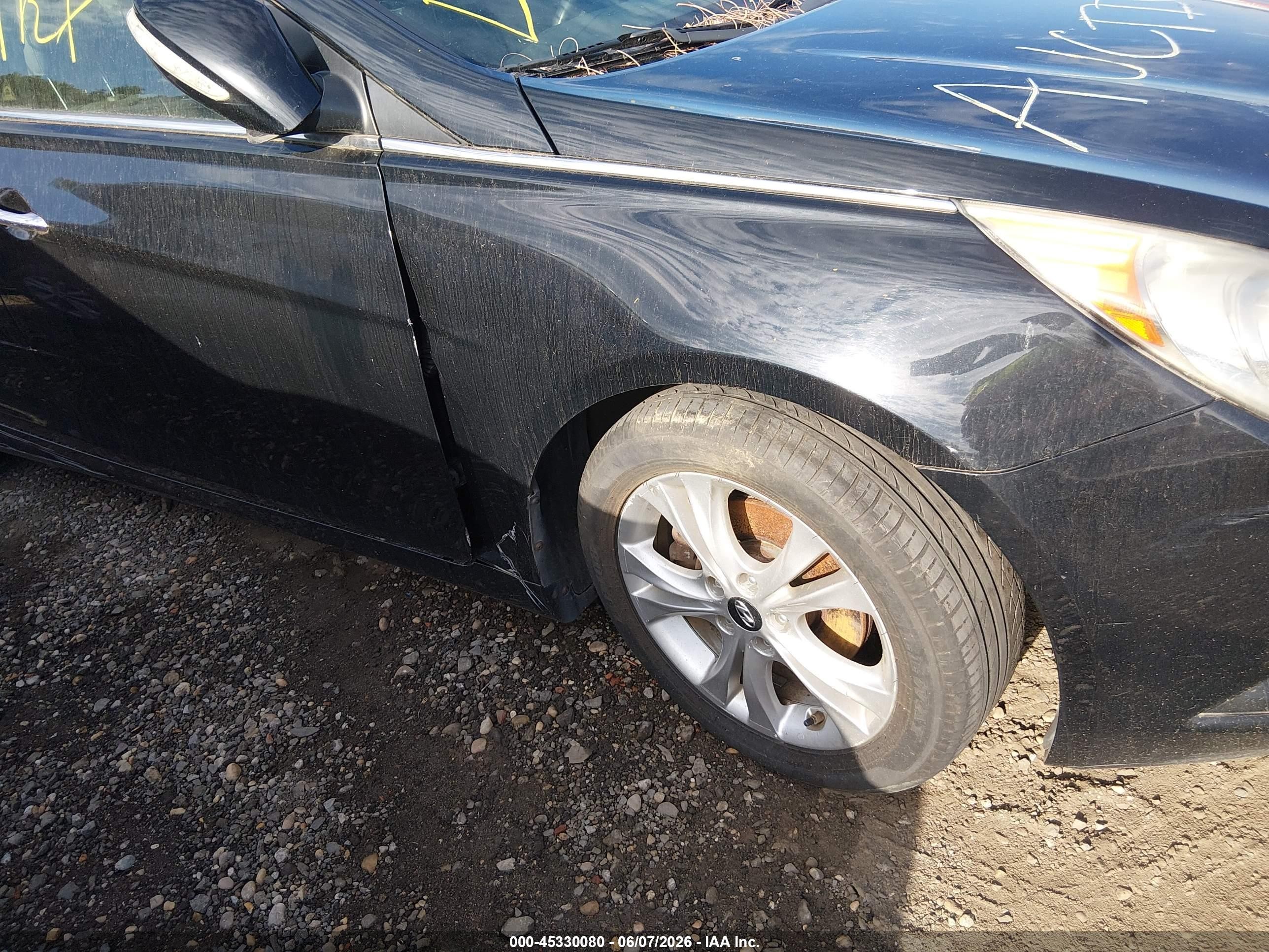 2012 Hyundai Sonata Limited Black vin: 5NPEC4AC3CH313595