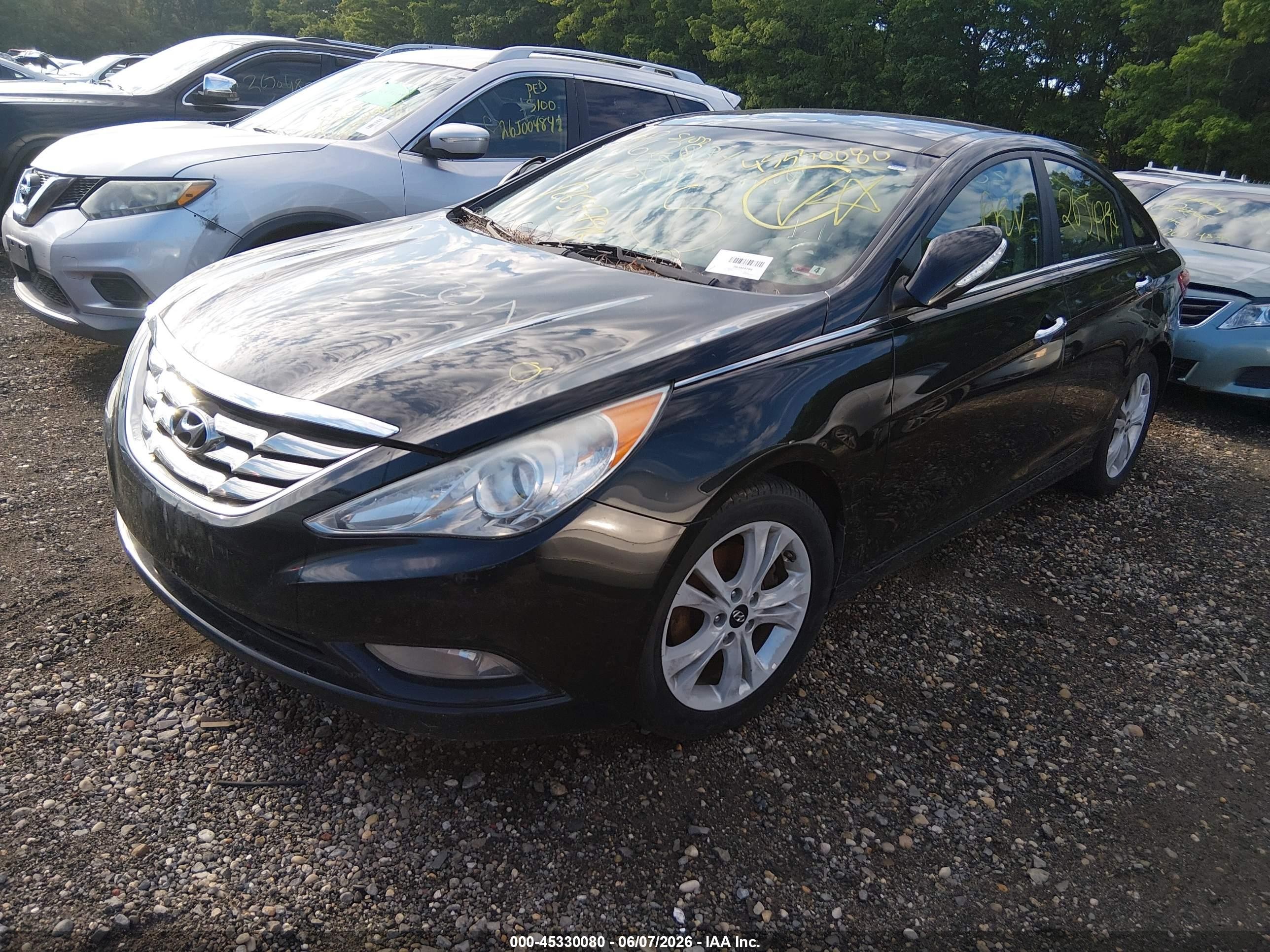 2012 Hyundai Sonata Limited Black vin: 5NPEC4AC3CH313595