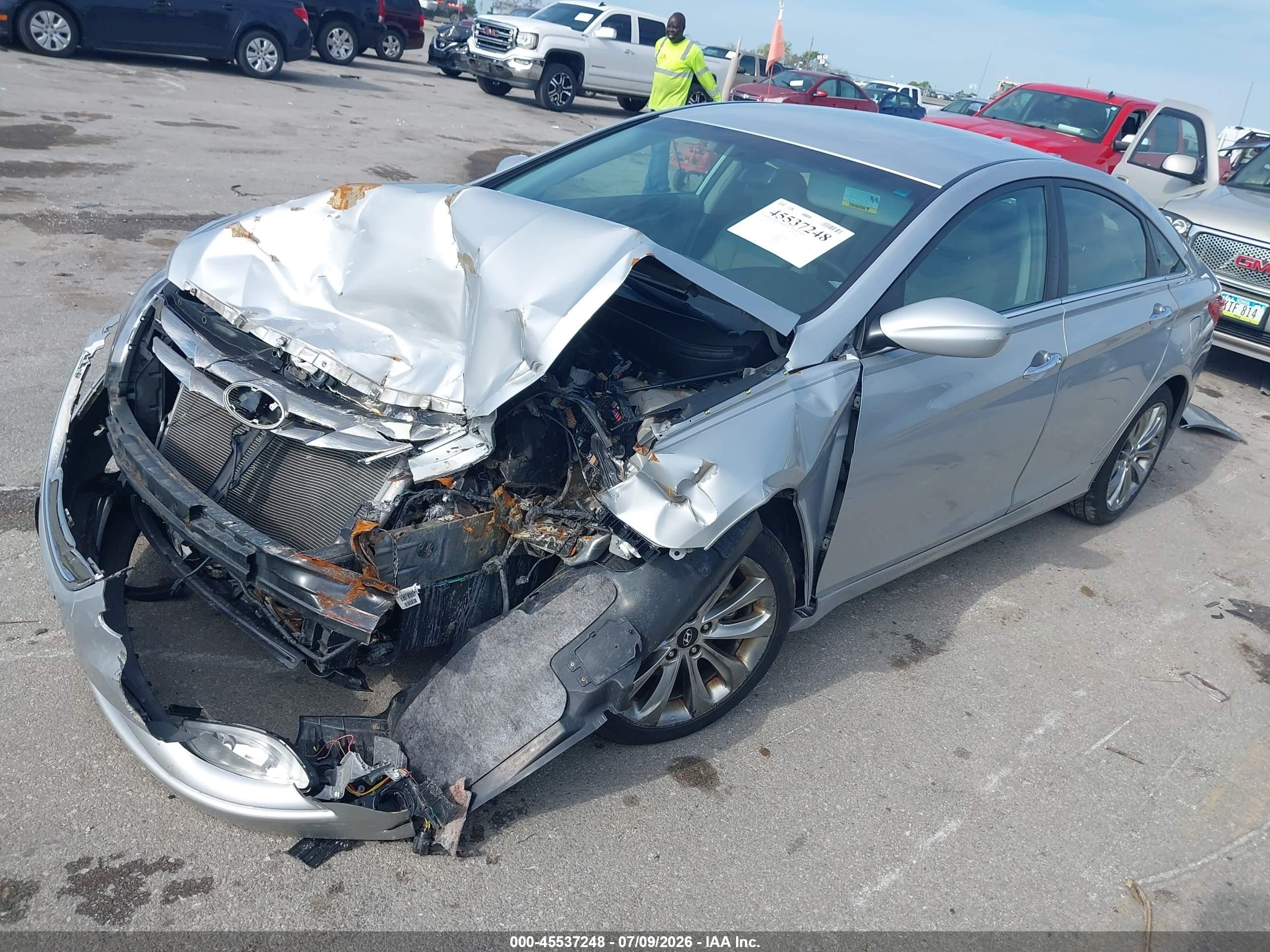 2012 Hyundai Sonata Se Silver vin: 5NPEC4AC3CH332356