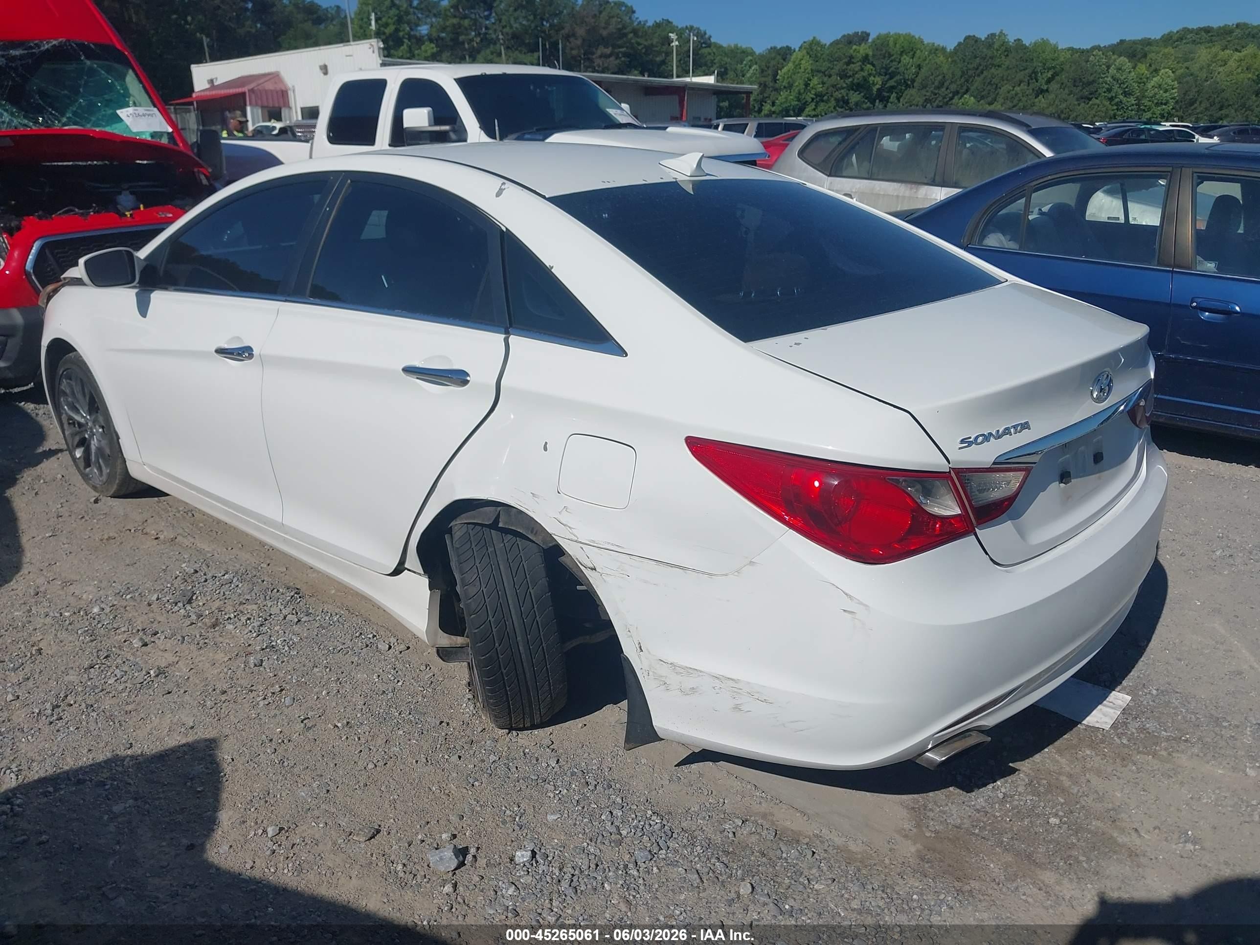 2012 Hyundai Sonata Se White vin: 5NPEC4AC3CH355216