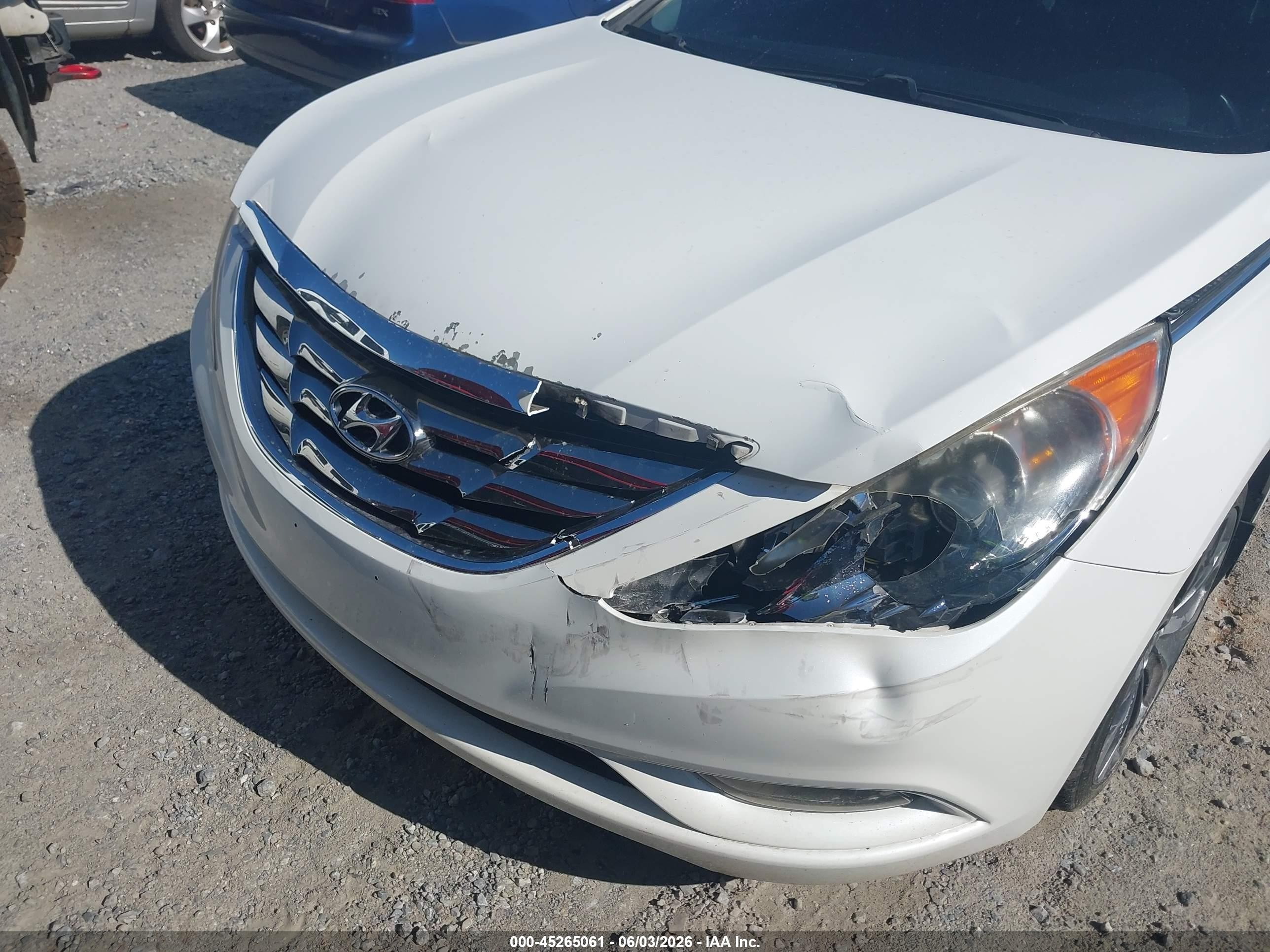 2012 Hyundai Sonata Se White vin: 5NPEC4AC3CH355216