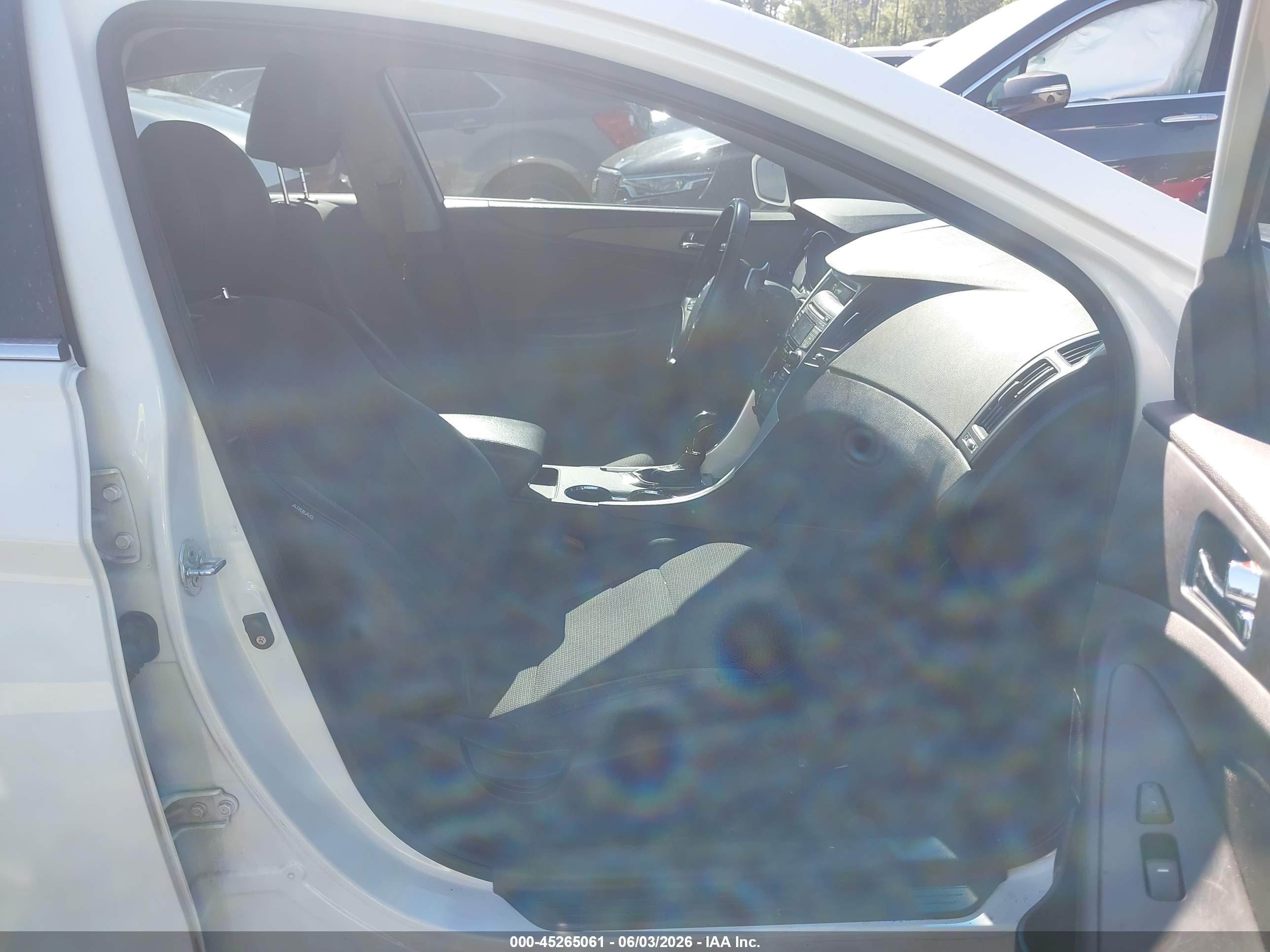 2012 Hyundai Sonata Se White vin: 5NPEC4AC3CH355216