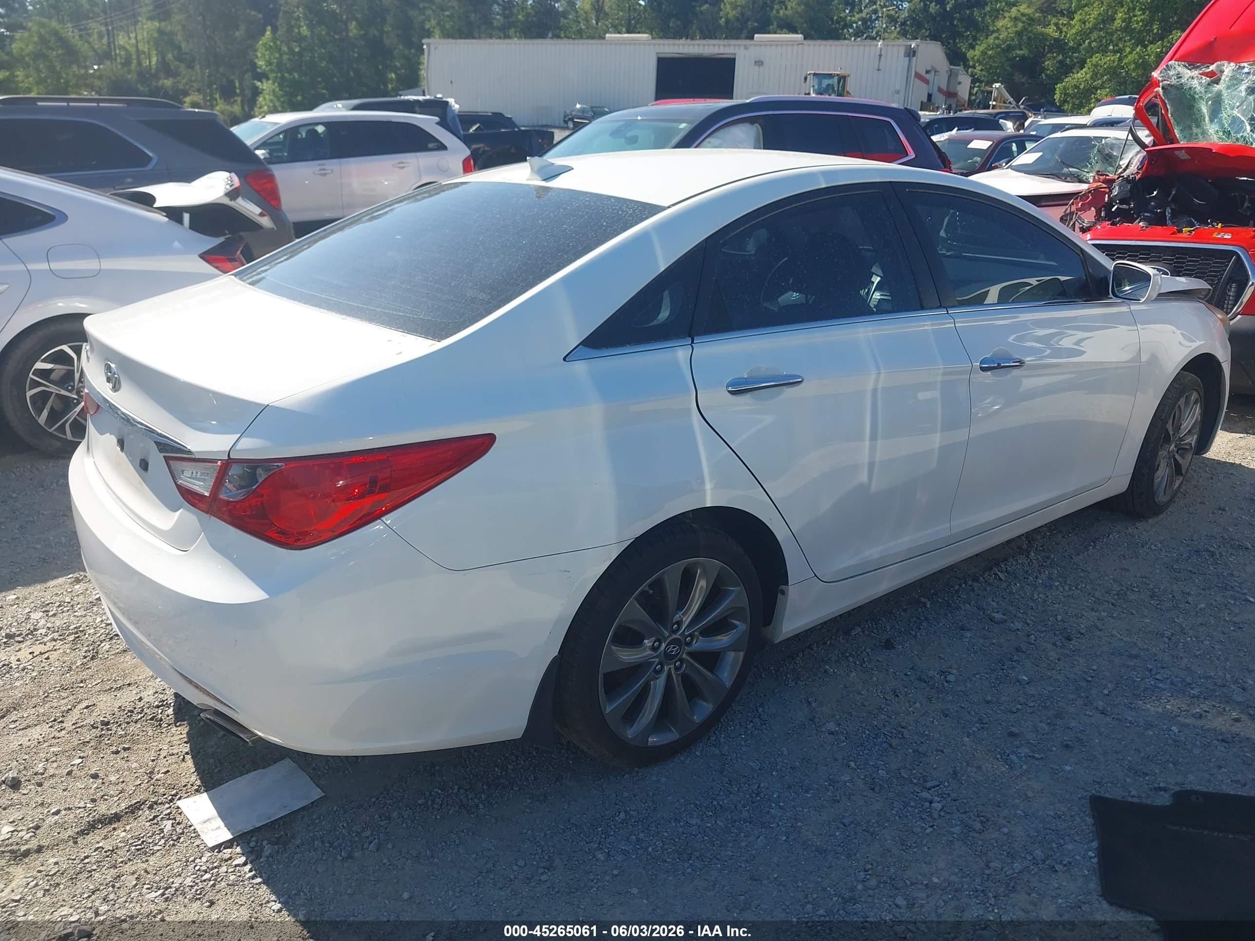 2012 Hyundai Sonata Se White vin: 5NPEC4AC3CH355216