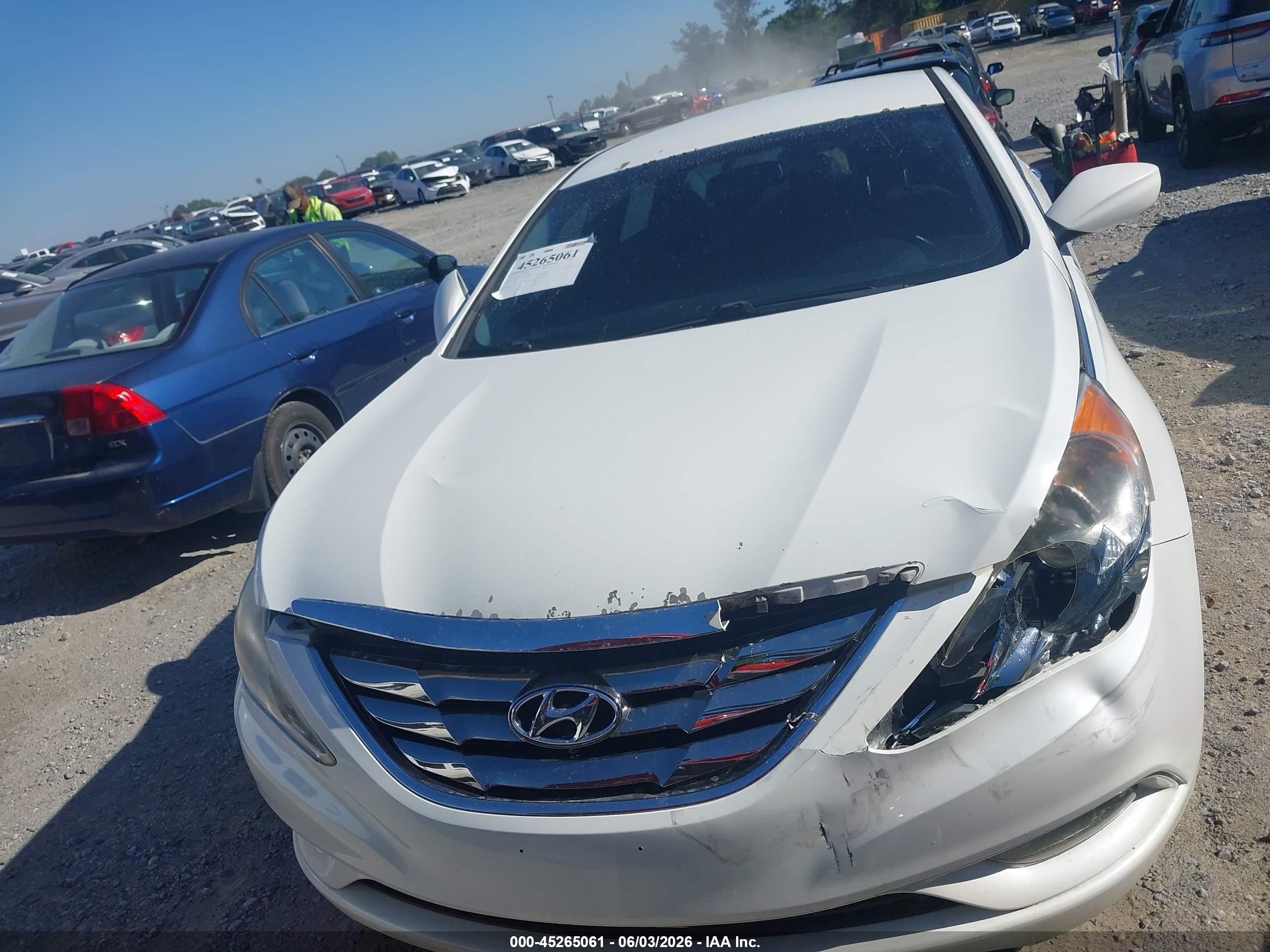 2012 Hyundai Sonata Se White vin: 5NPEC4AC3CH355216