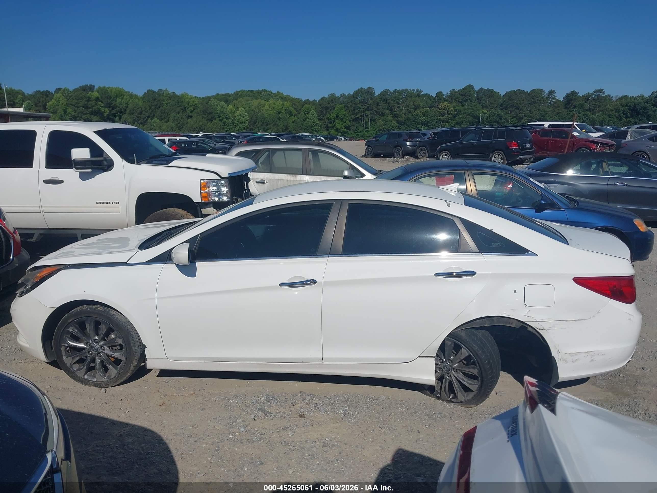 2012 Hyundai Sonata Se White vin: 5NPEC4AC3CH355216