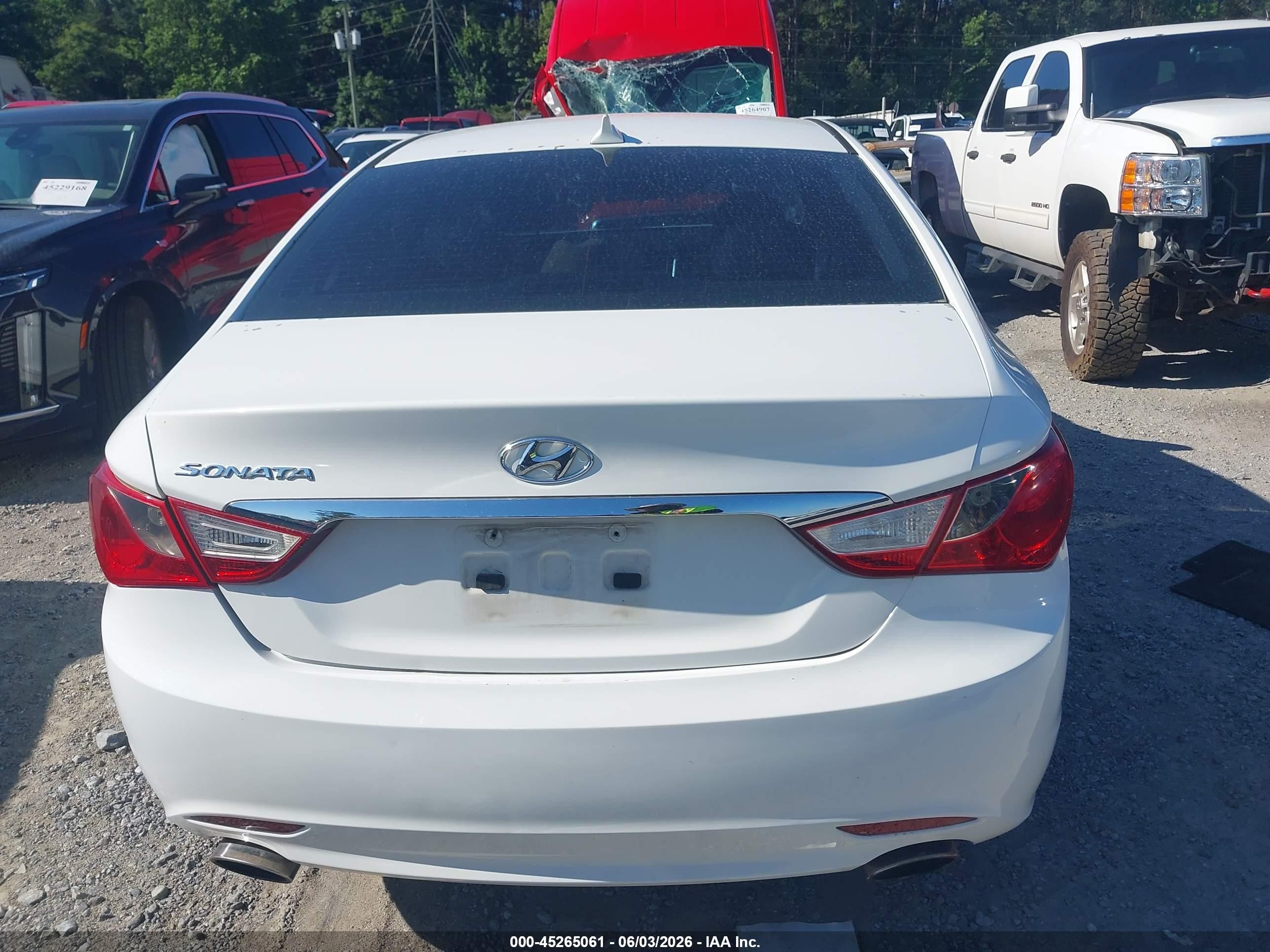 2012 Hyundai Sonata Se White vin: 5NPEC4AC3CH355216