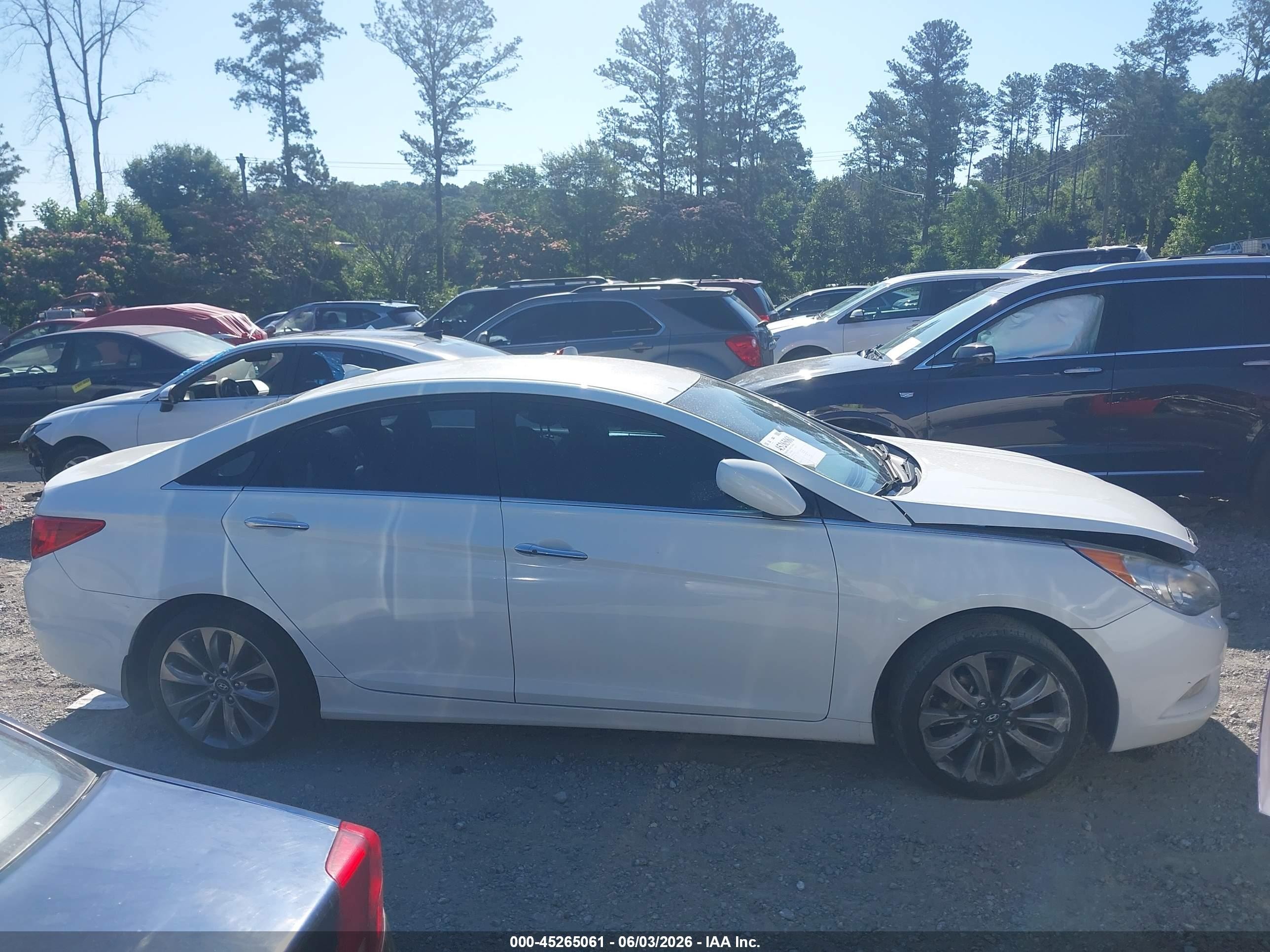 2012 Hyundai Sonata Se White vin: 5NPEC4AC3CH355216