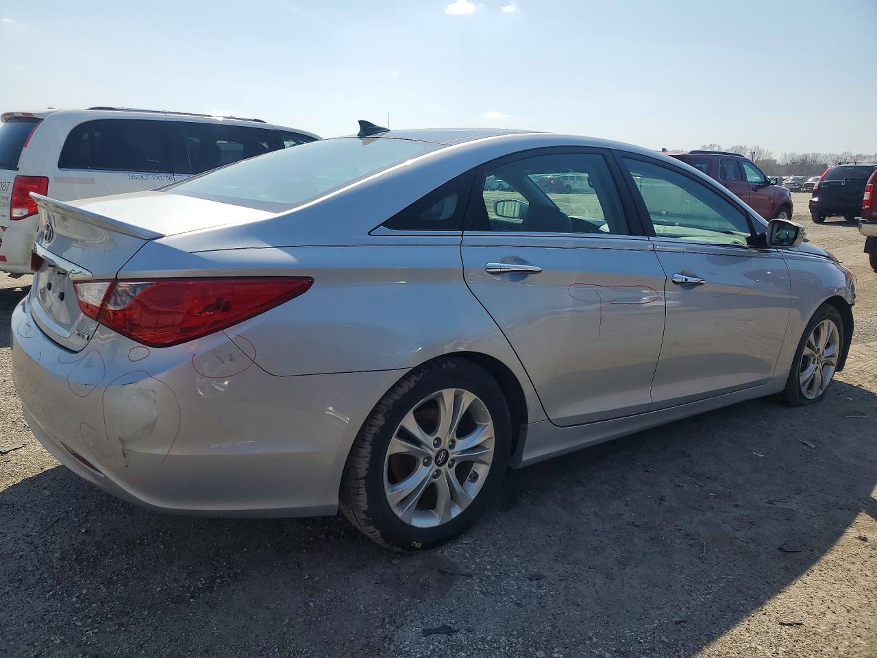 2012 Hyundai Sonata Limited Silver vin: 5NPEC4AC3CH384800