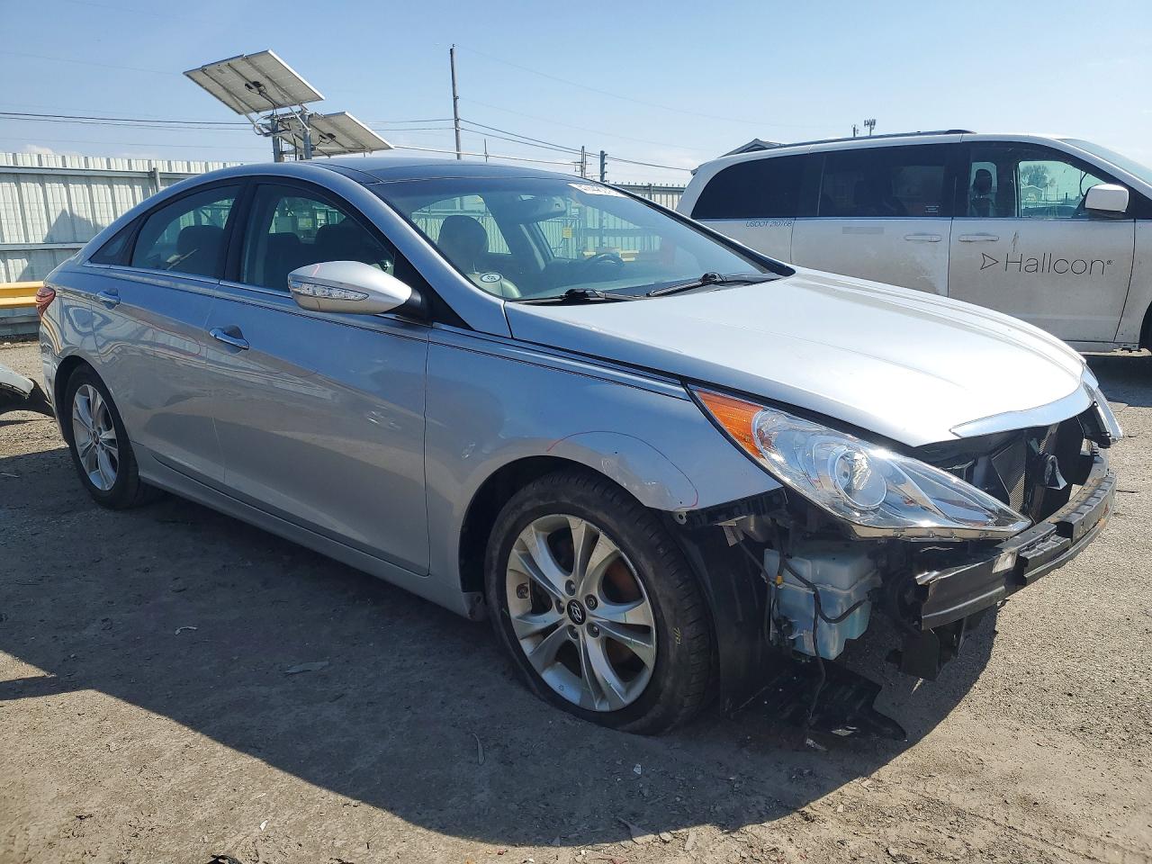 2012 Hyundai Sonata Limited Silver vin: 5NPEC4AC3CH384800