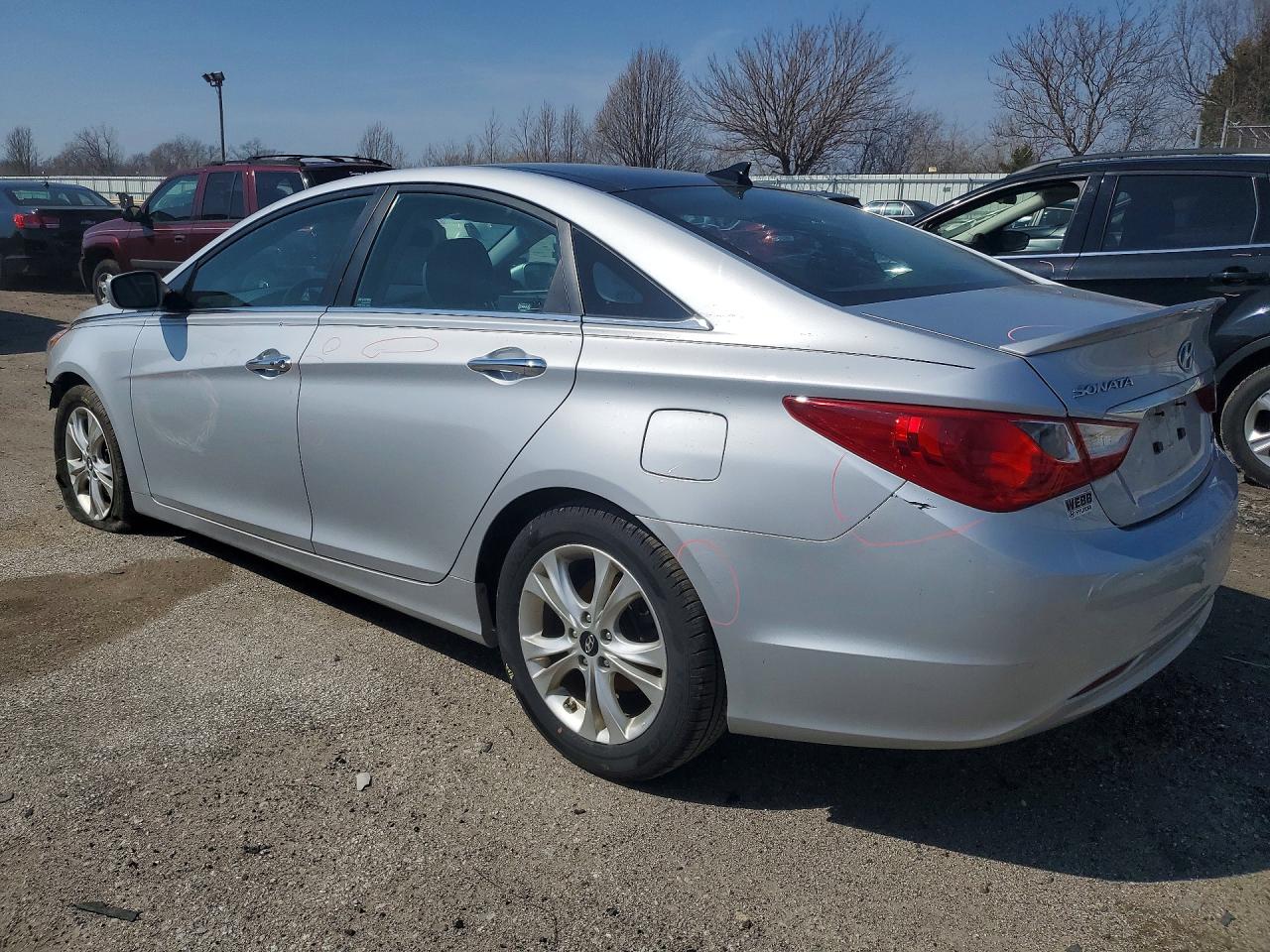 2012 Hyundai Sonata Limited Silver vin: 5NPEC4AC3CH384800