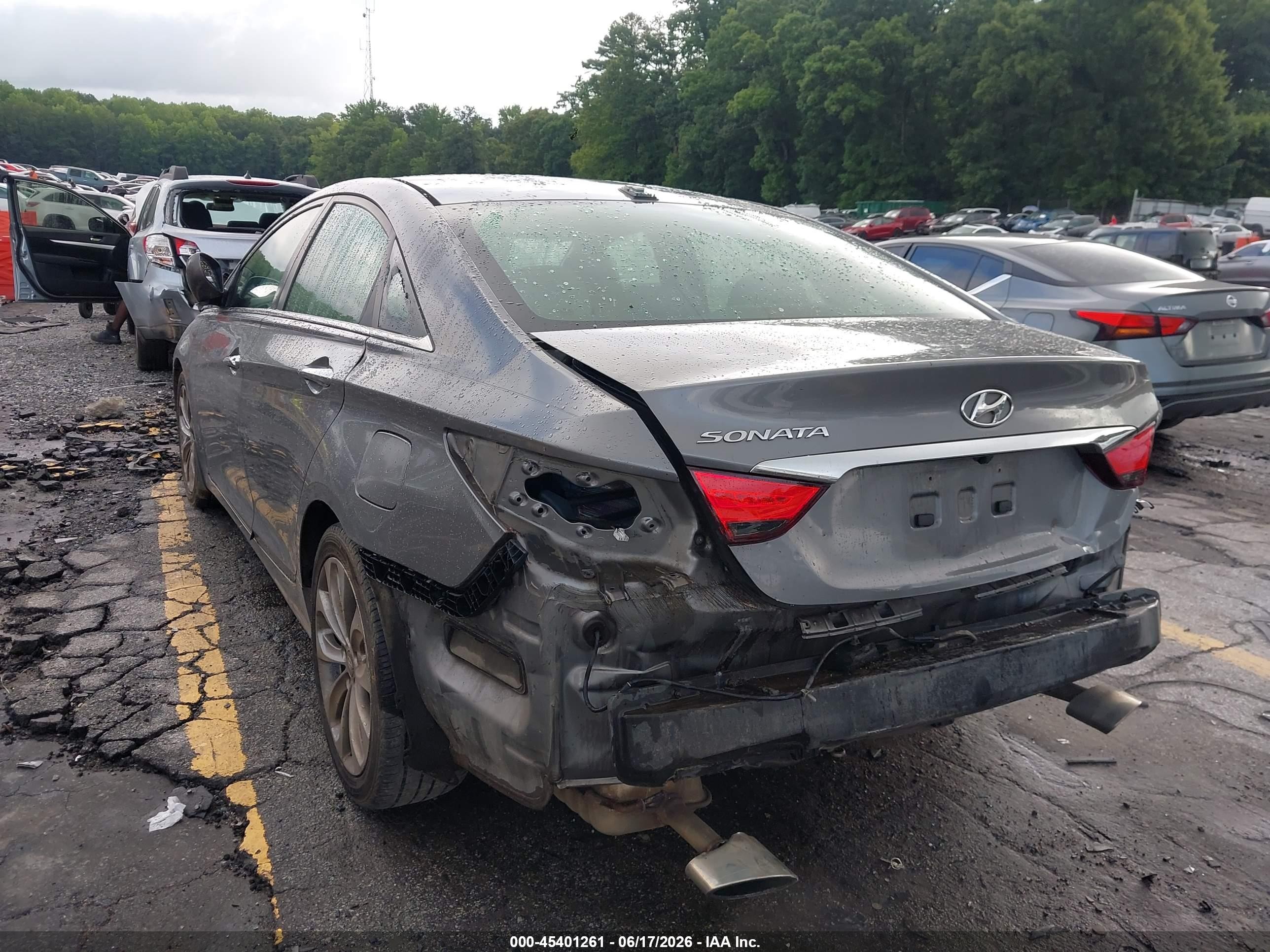2012 Hyundai Sonata Se Gray vin: 5NPEC4AC3CH390869