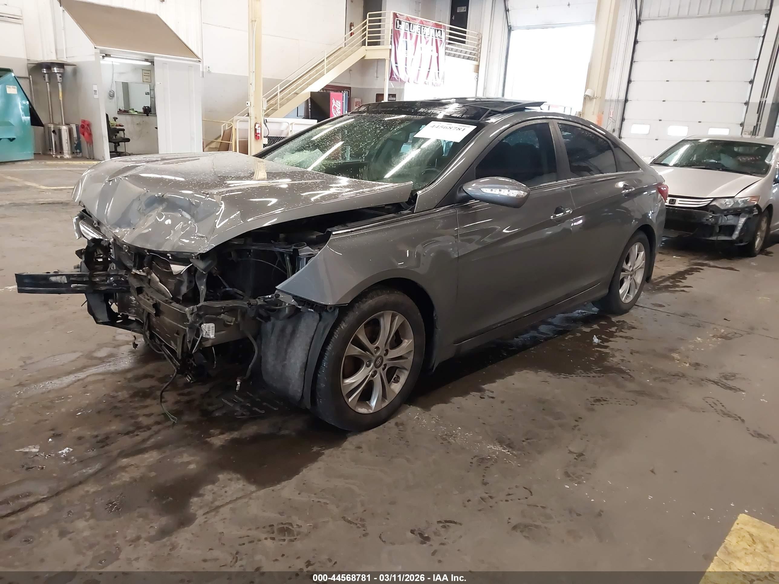 2012 Hyundai Sonata Limited Серый vin: 5NPEC4AC3CH409792