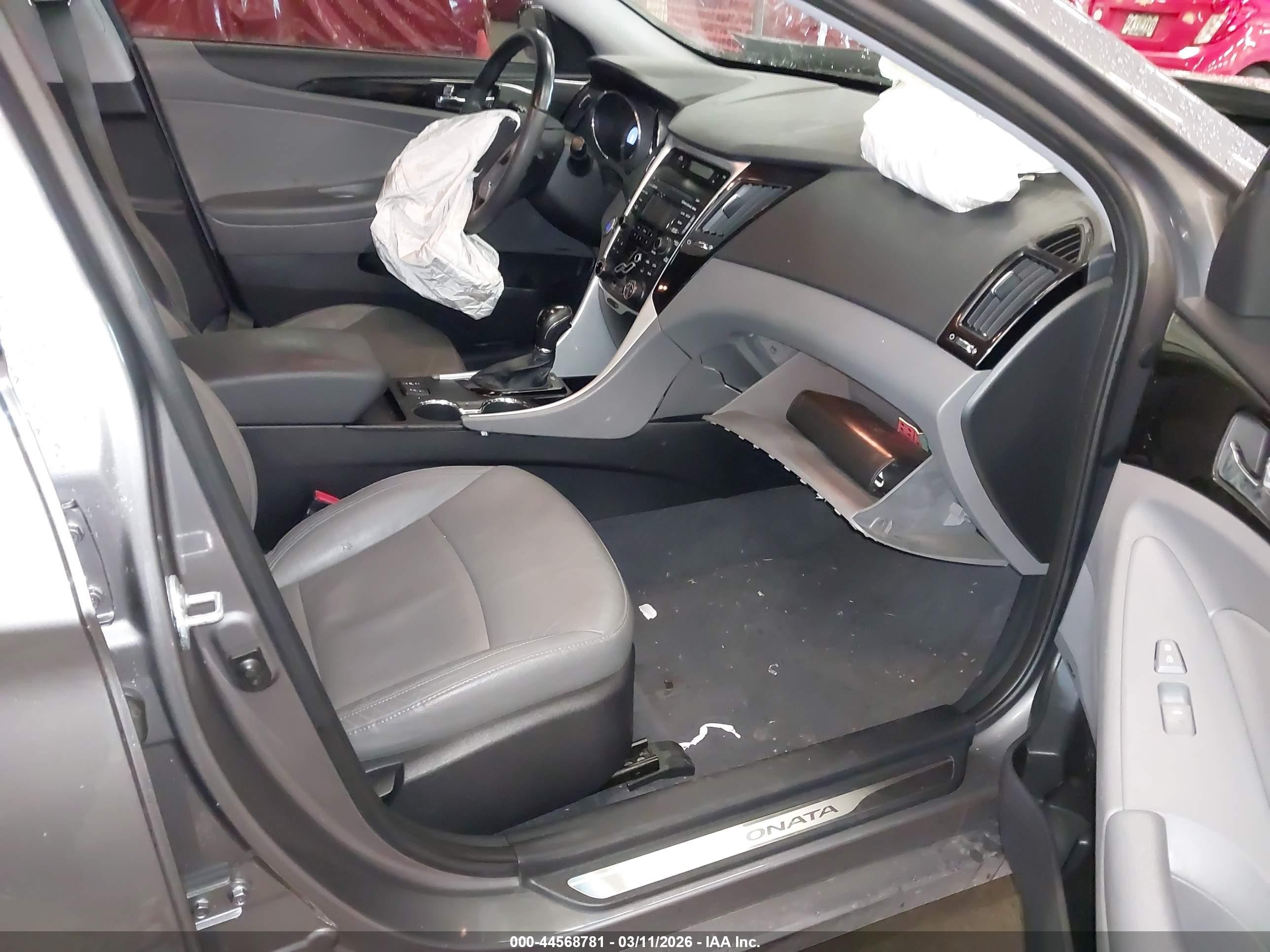 2012 Hyundai Sonata Limited Серый vin: 5NPEC4AC3CH409792