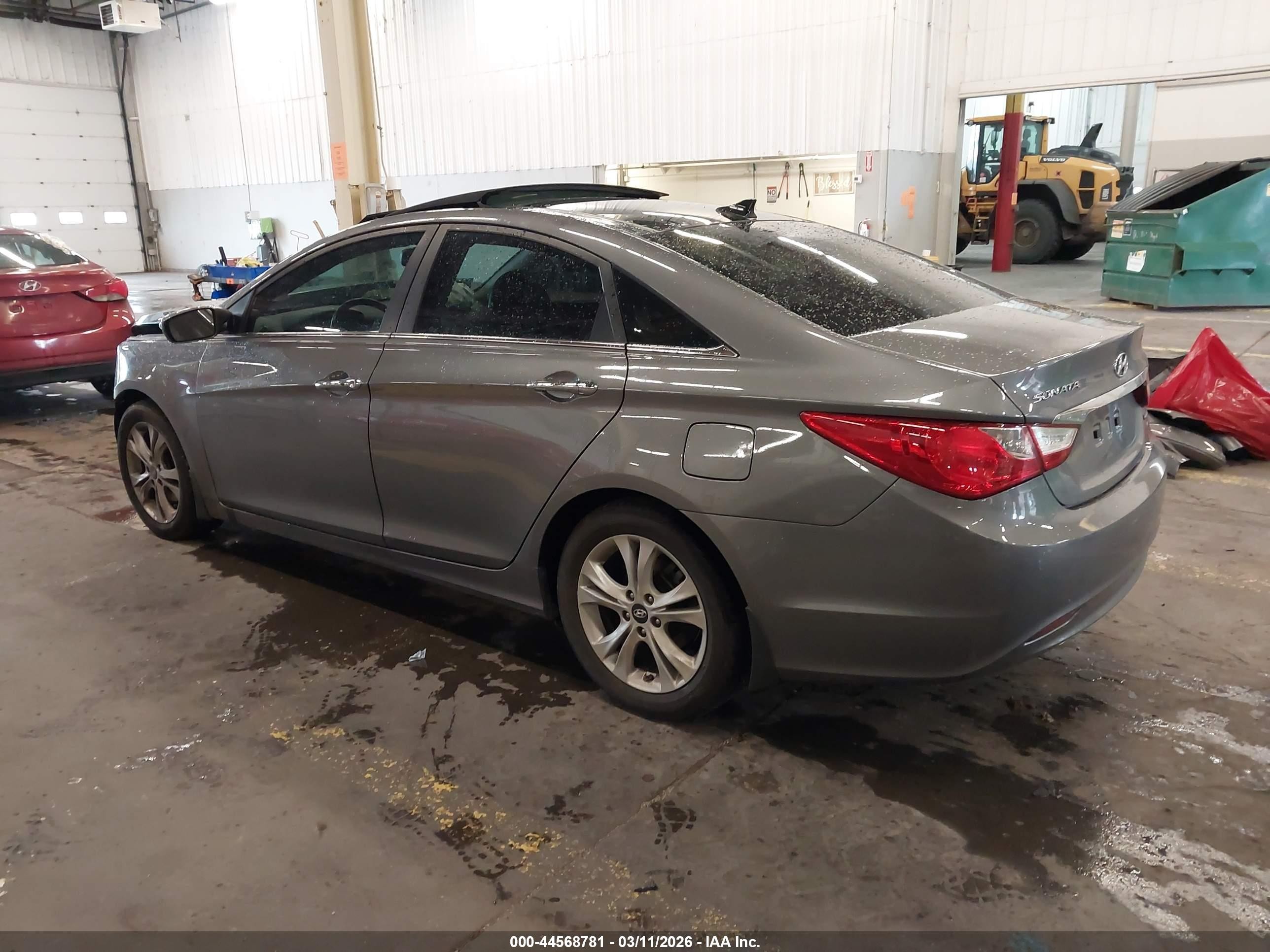 2012 Hyundai Sonata Limited Серый vin: 5NPEC4AC3CH409792