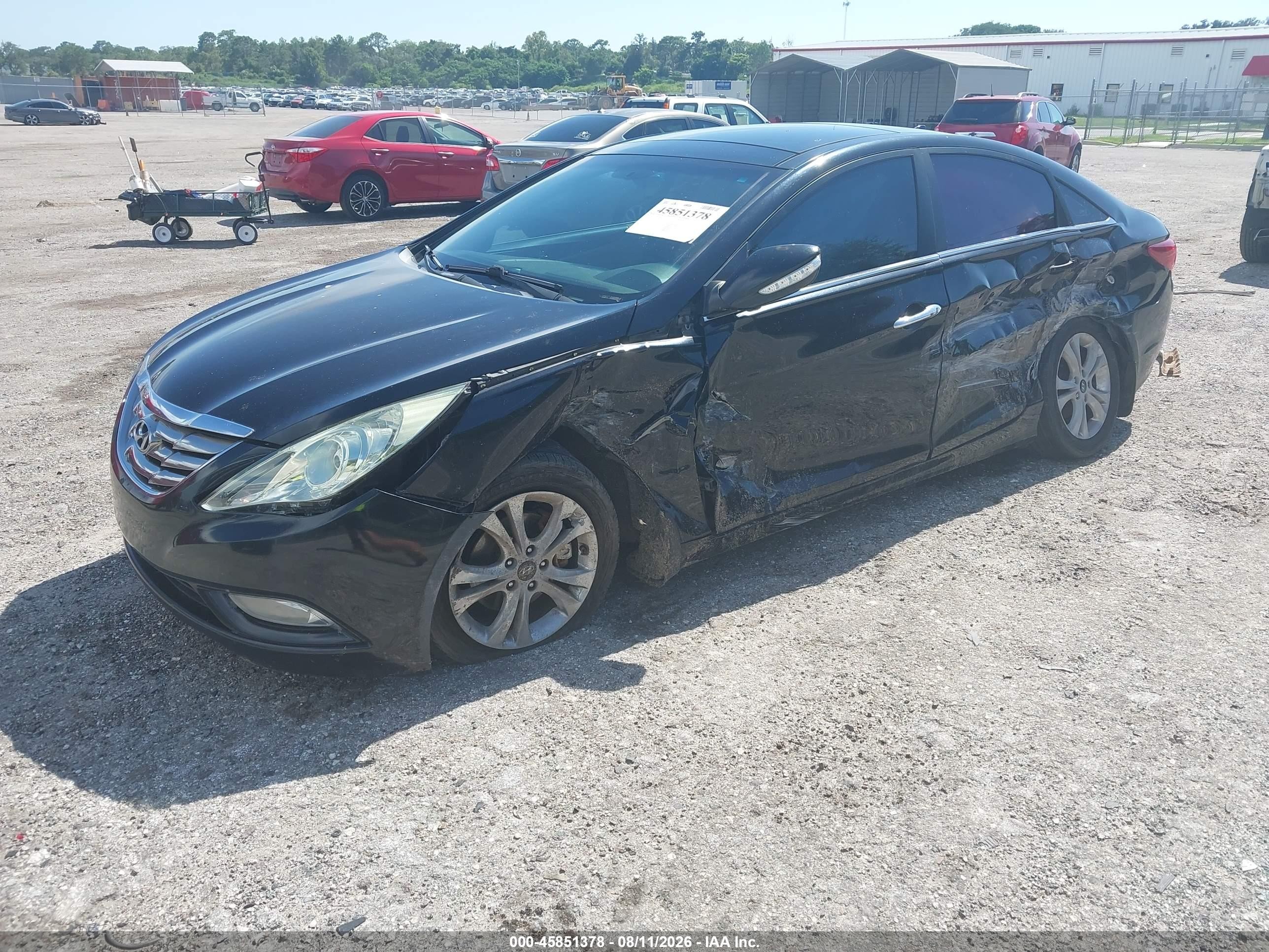 2012 Hyundai Sonata Limited Black vin: 5NPEC4AC3CH423398