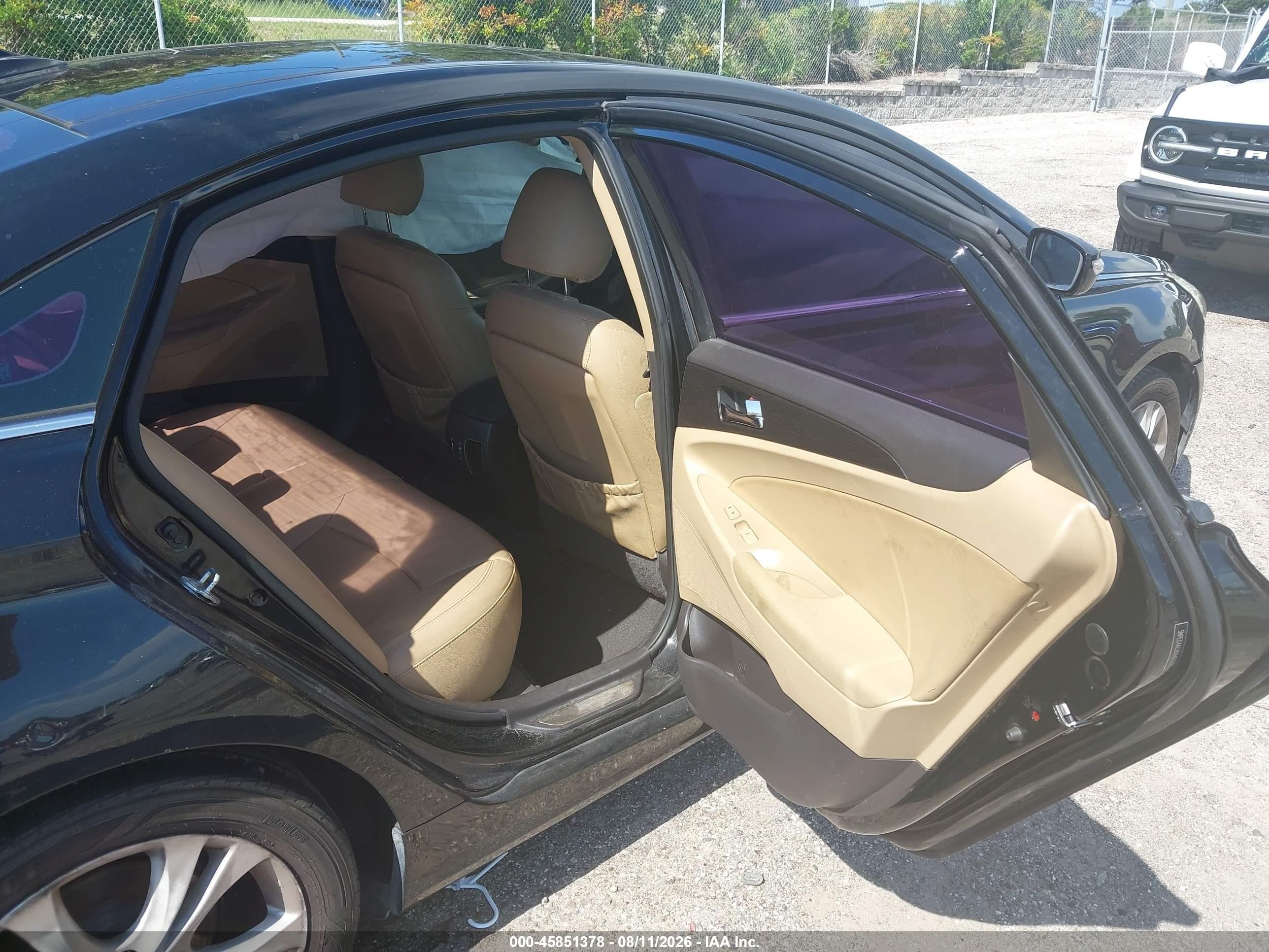 2012 Hyundai Sonata Limited Black vin: 5NPEC4AC3CH423398