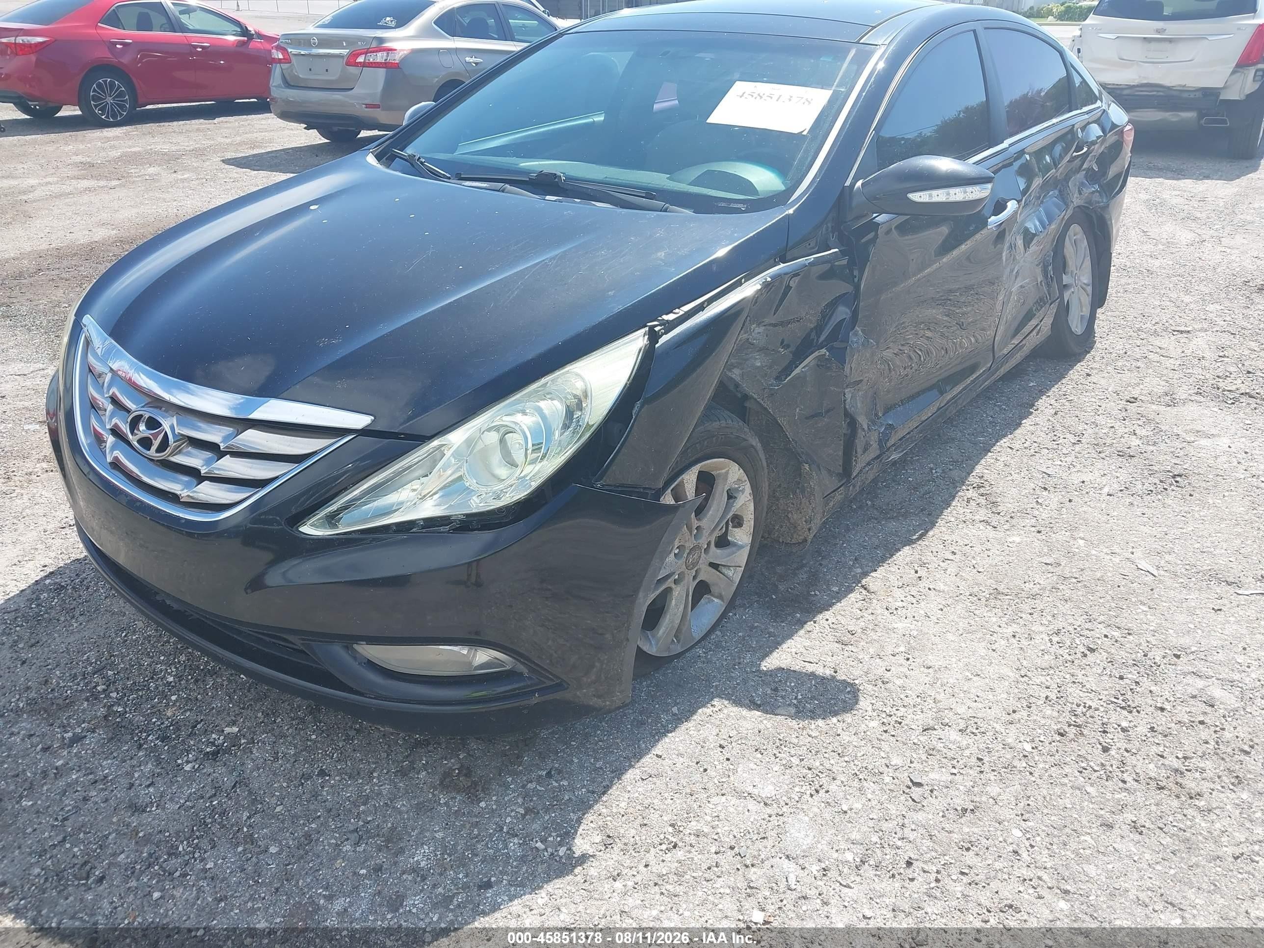 2012 Hyundai Sonata Limited Black vin: 5NPEC4AC3CH423398
