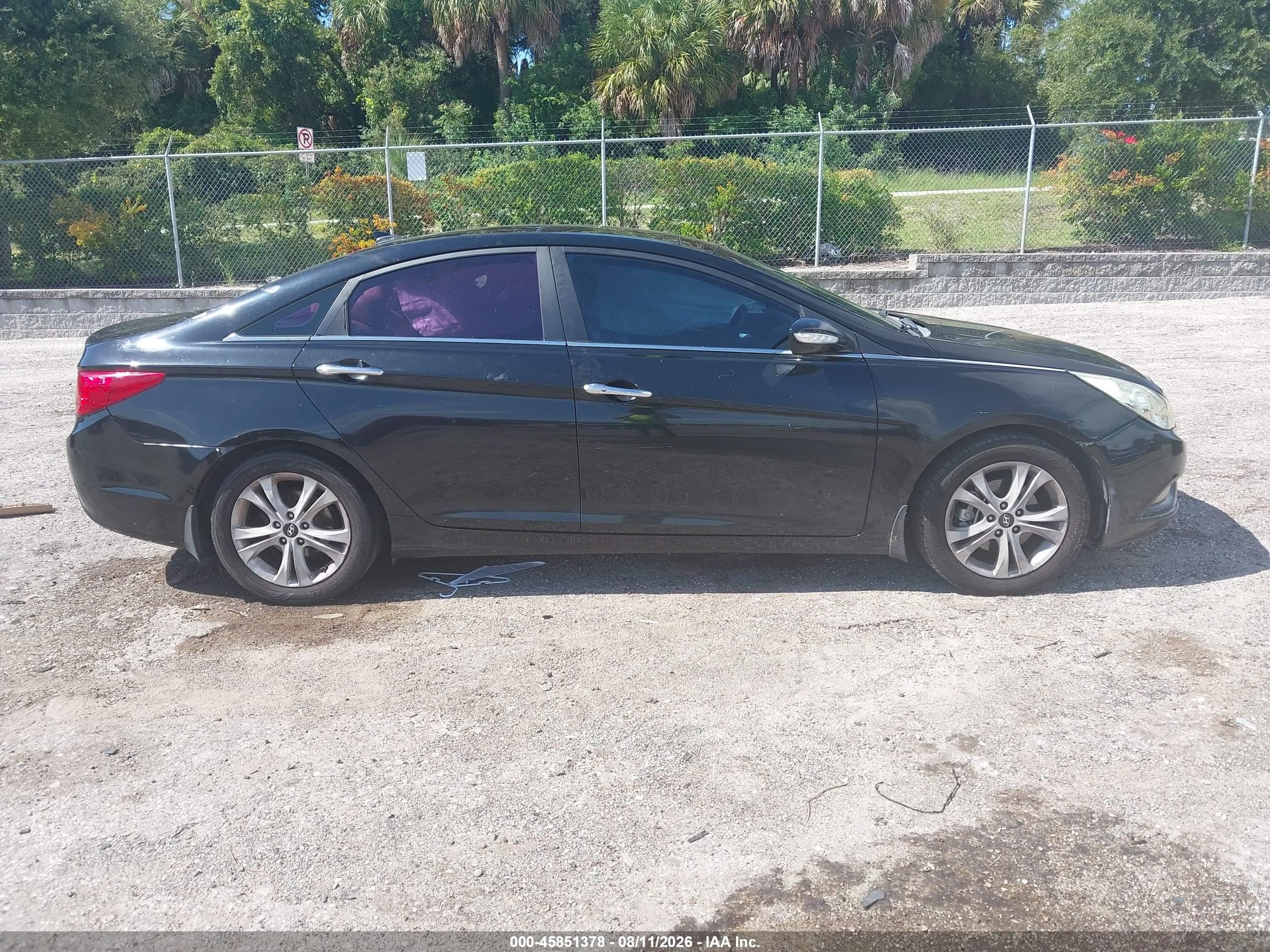 2012 Hyundai Sonata Limited Black vin: 5NPEC4AC3CH423398