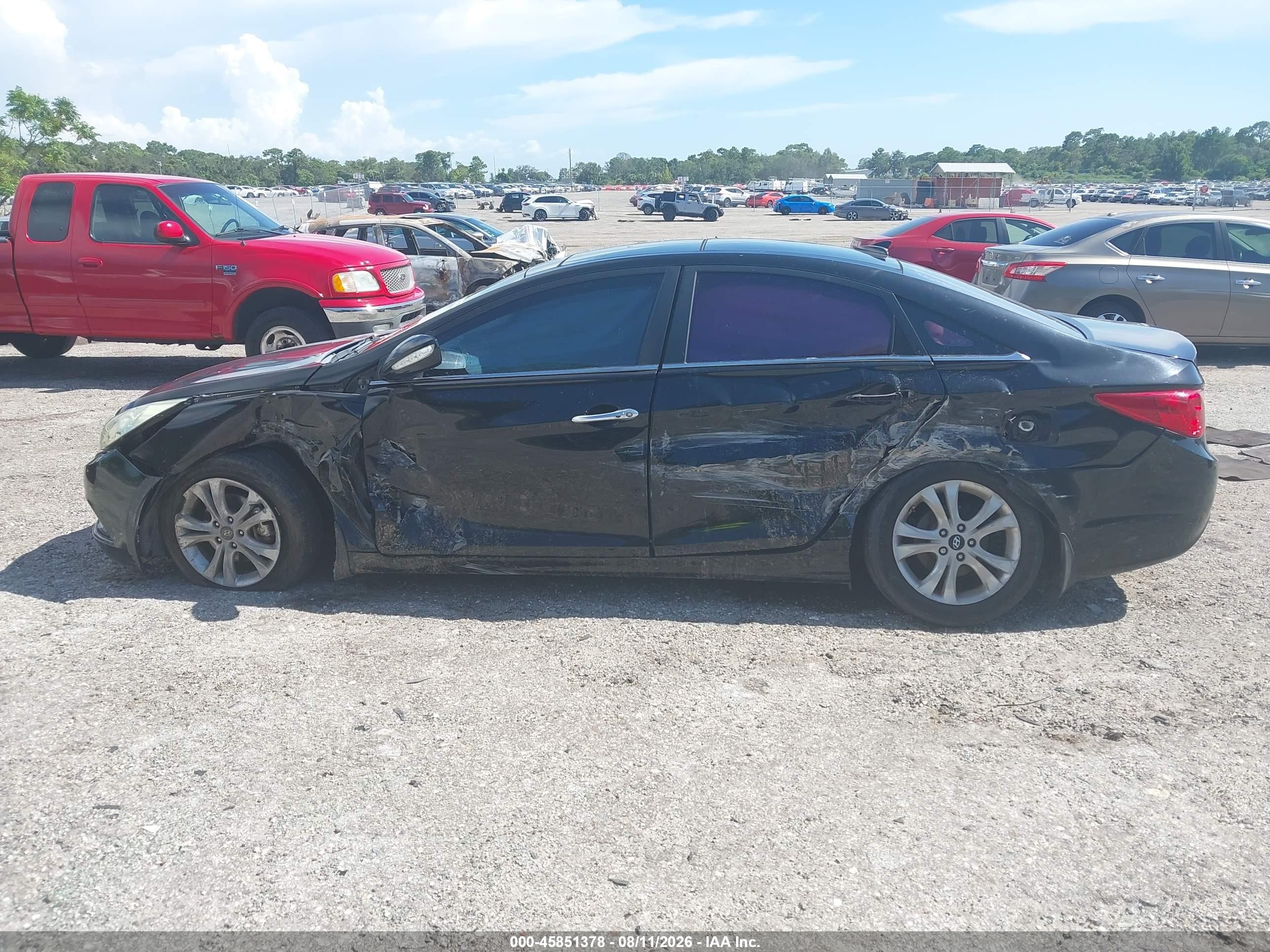 2012 Hyundai Sonata Limited Black vin: 5NPEC4AC3CH423398